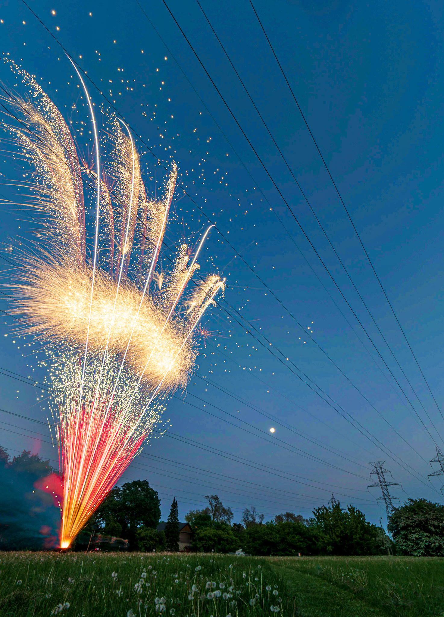 Victoria day fireworks in Etobicoke