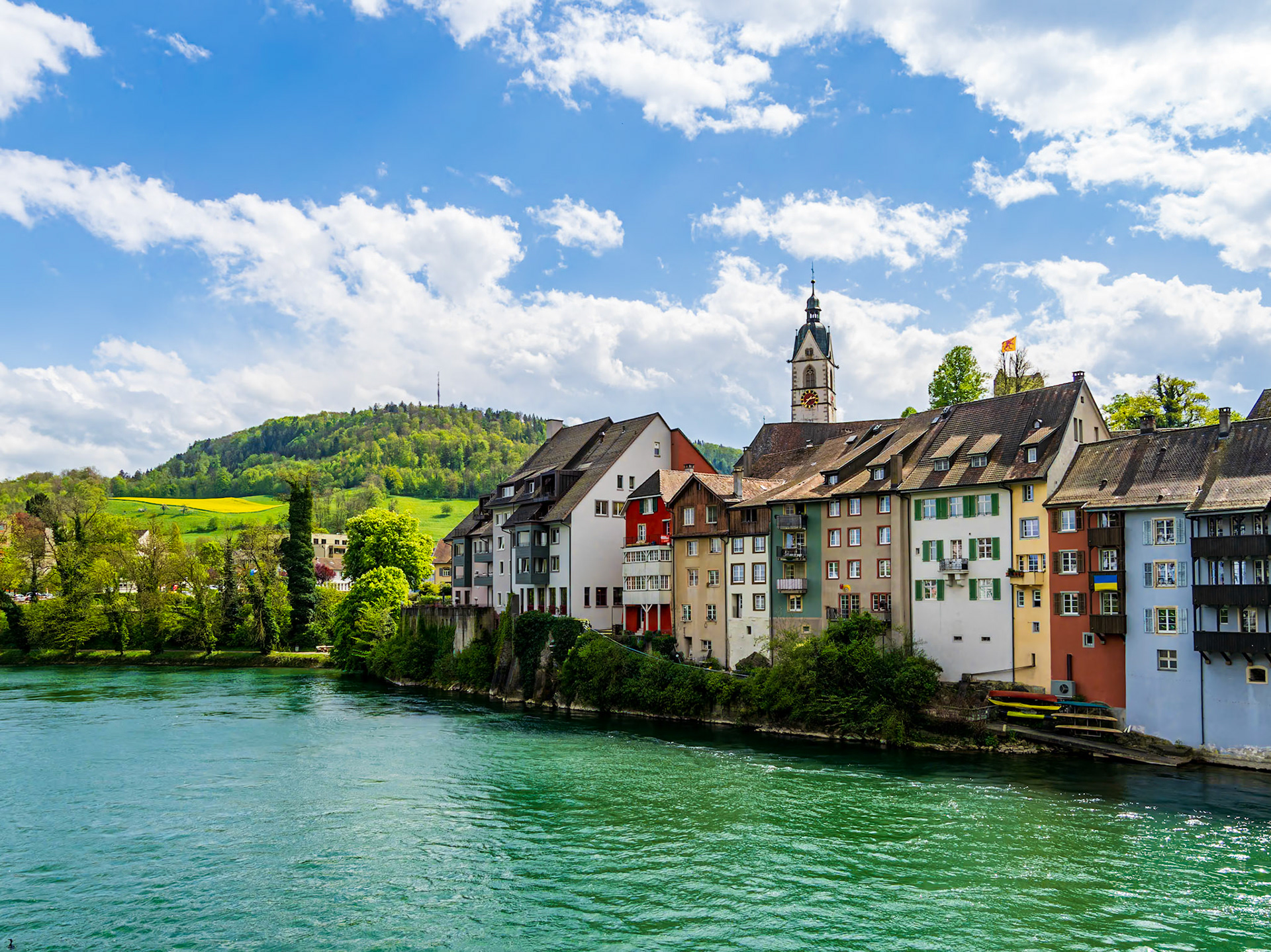 View of Laufenburg, Germany from Laufenburg, Switzerland