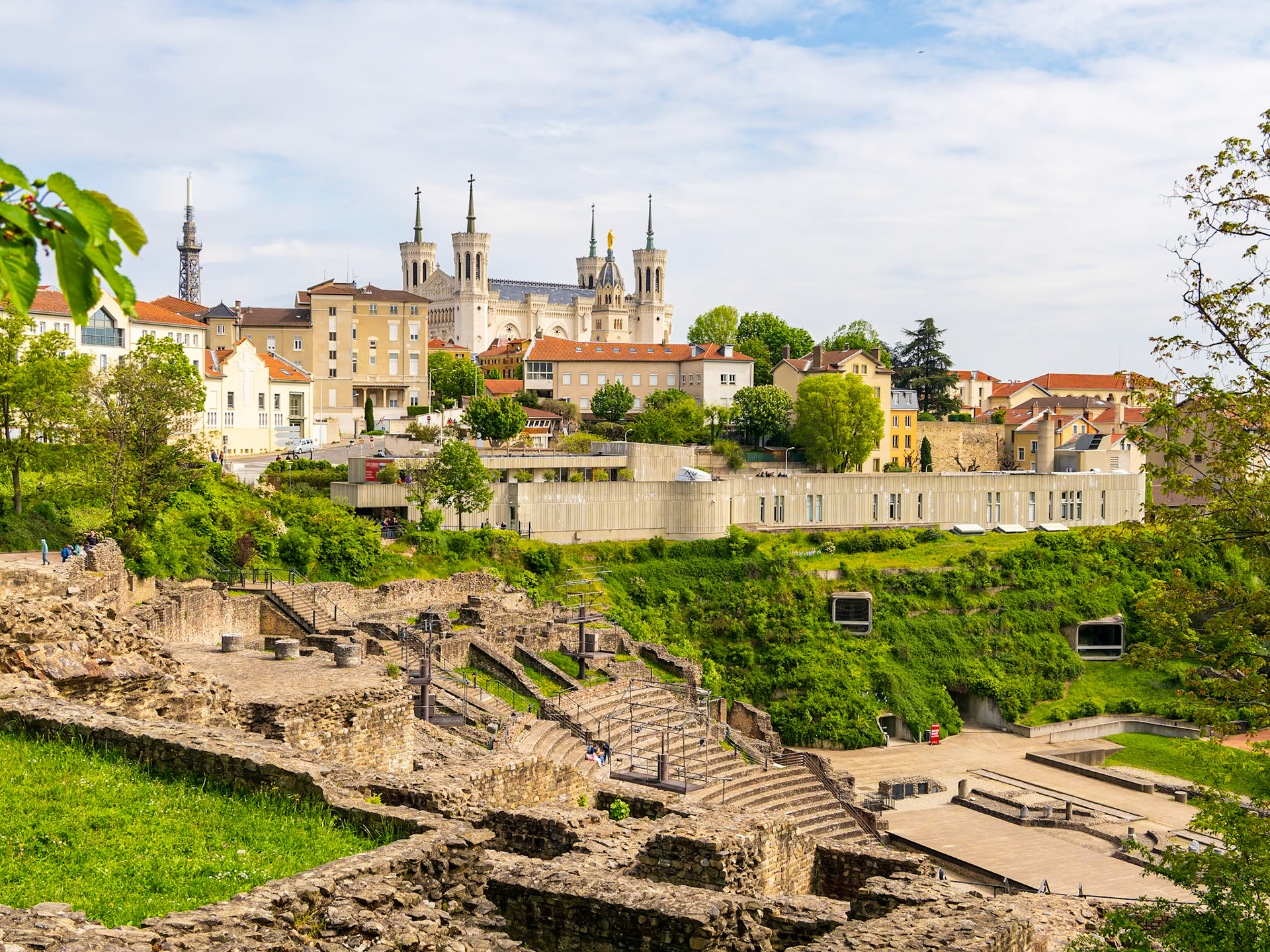 Also known as the Grand Roman Theatre of Lyon, the Théâtre Romain, or simply the Grand Théâtre, the Ancient Theatre of Fourvière would be at home in the heart of Rome. The archaeological wonder, refurbished in the early 20th century, is one of the oldest such amphitheaters in existence; it was first built under Augustus and later expanded under Hadrian.