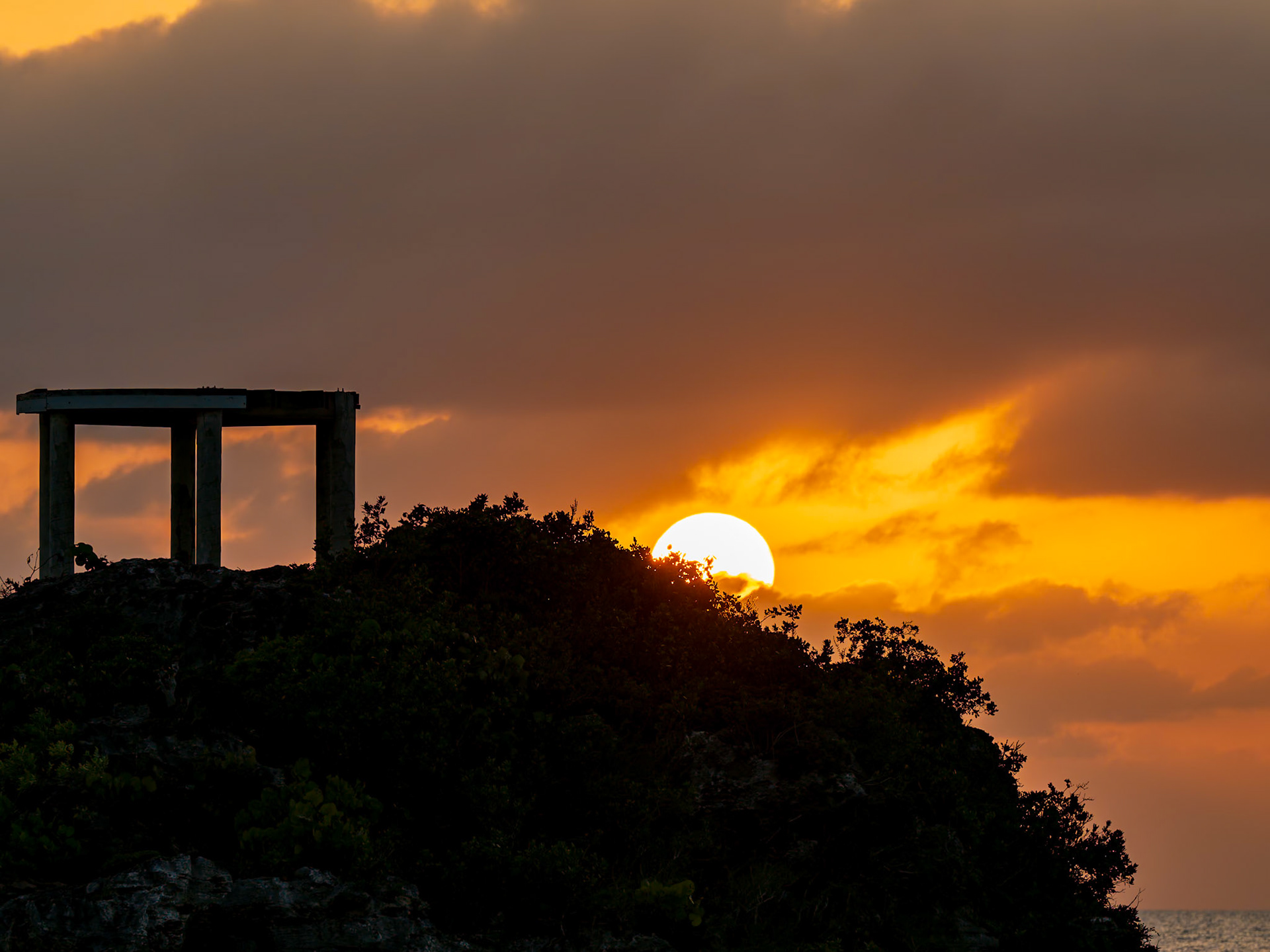 Sunset at Sapodilla Bay Beach, Providenciales, Turks and Caicos Islands
