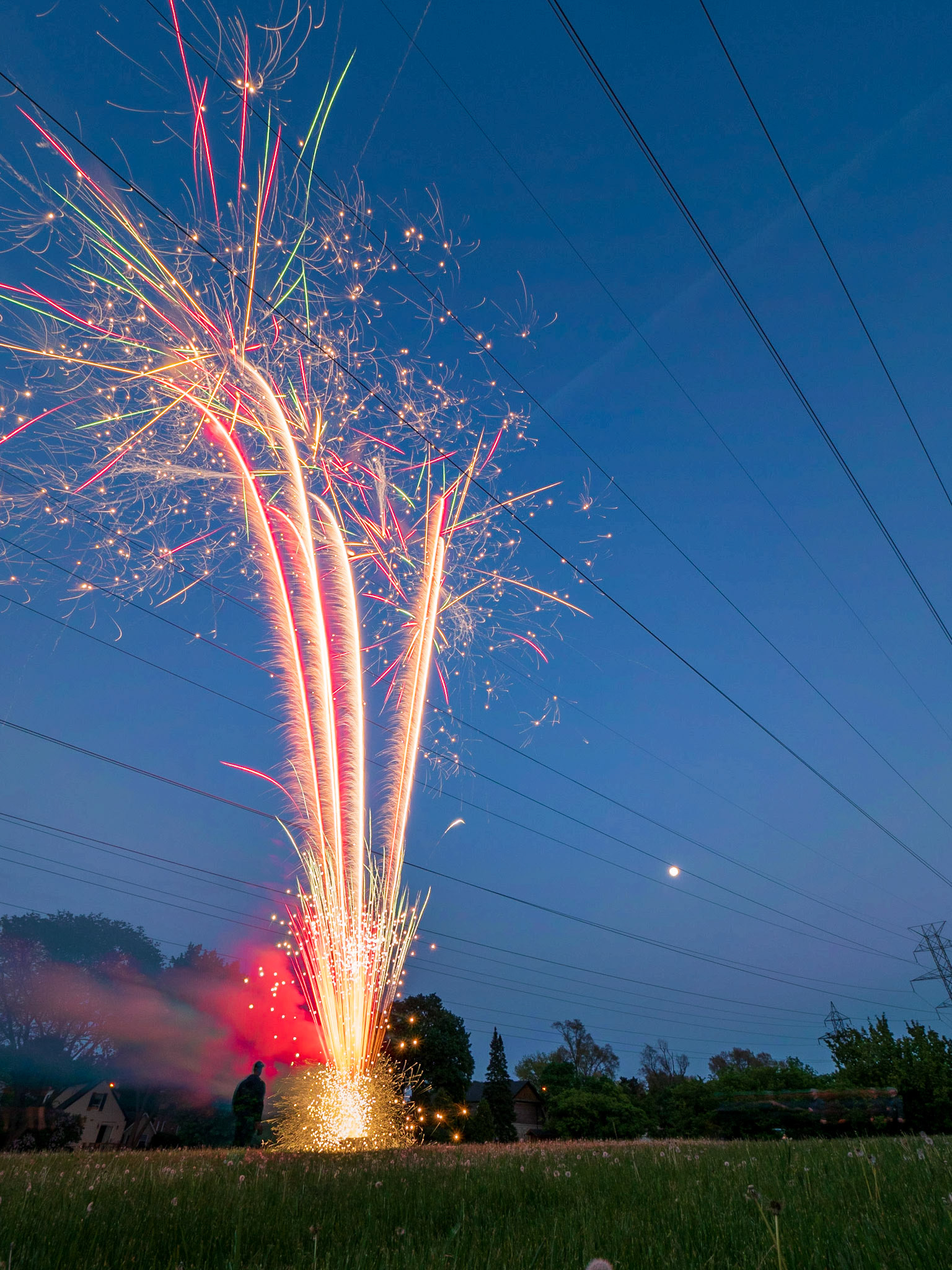 Victoria day fireworks in Etobicoke