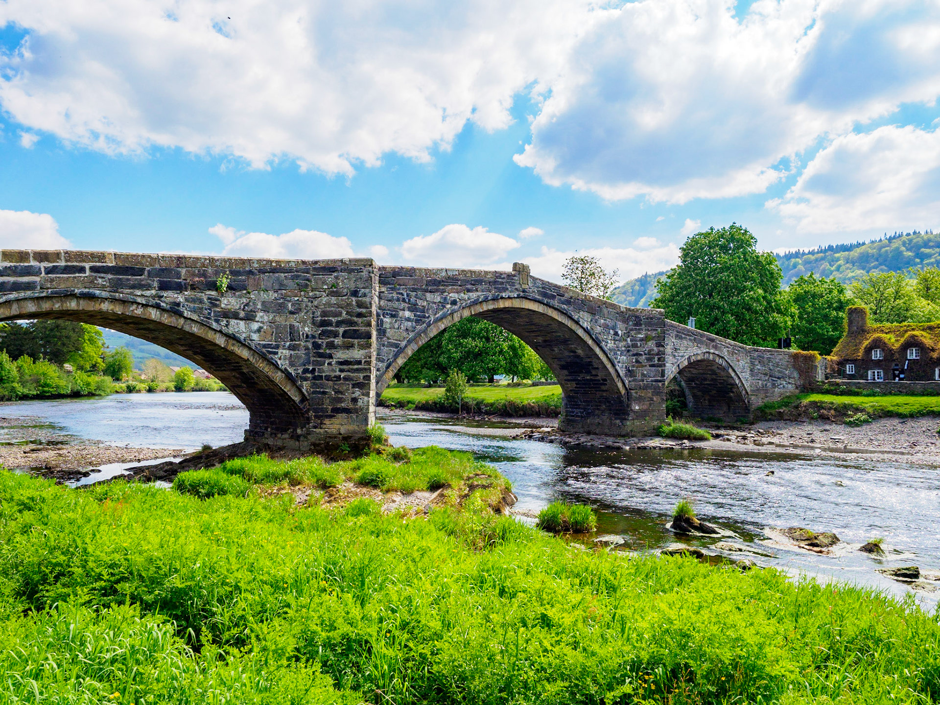 Pont Fawr (Llanrwst Bridge), Wales, United Kingdom