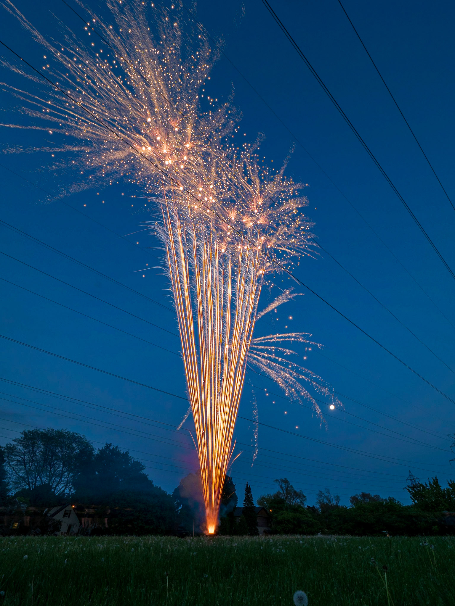 Victoria day fireworks in Etobicoke