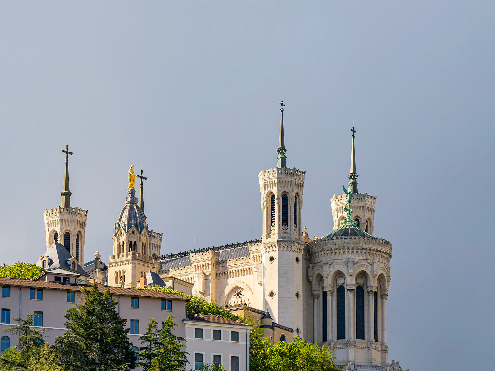 View of Basilica of Notre Dame of Fourvière