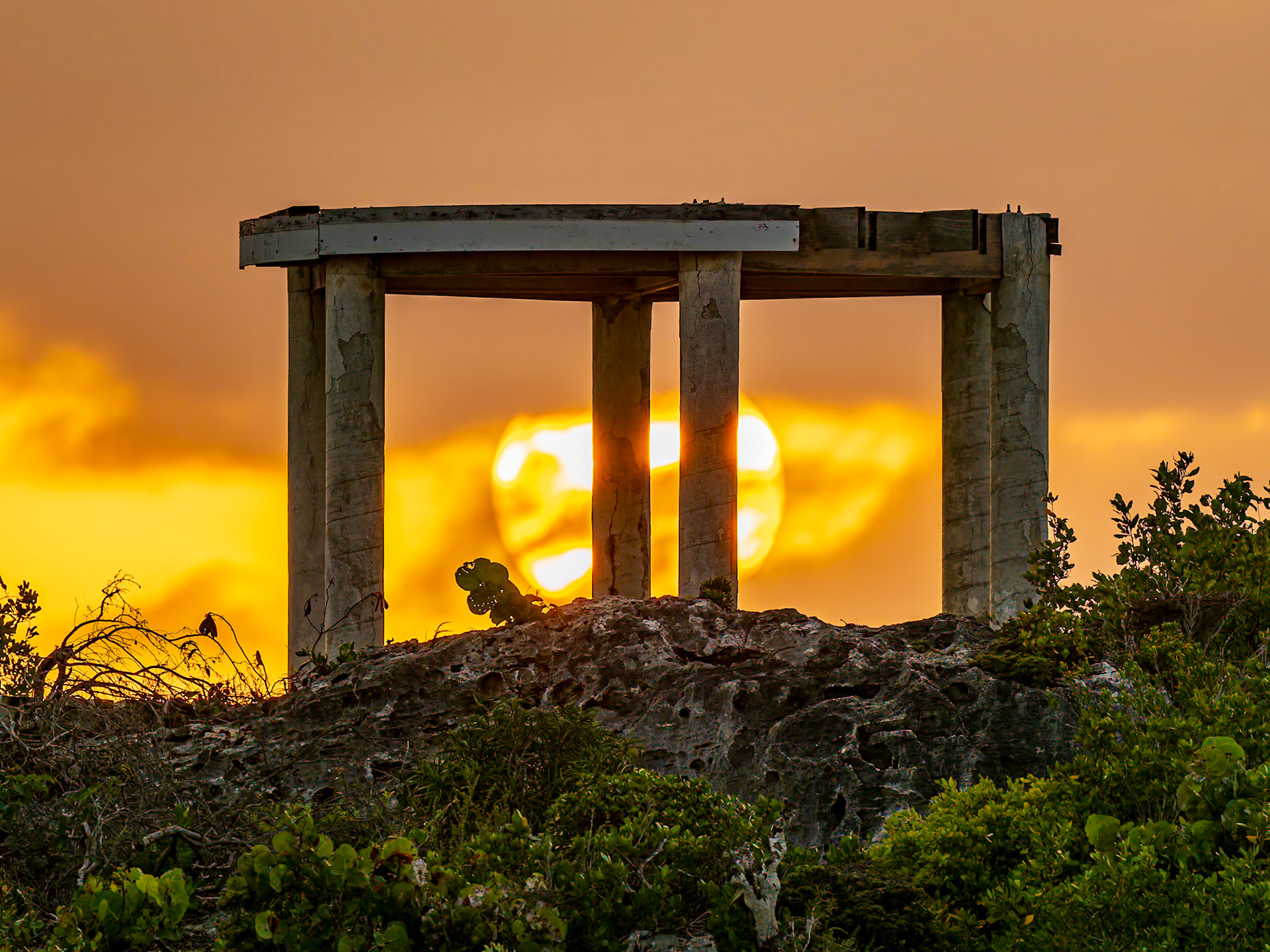 Sunset at Sapodilla Bay Beach, Providenciales, Turks and Caicos Islands