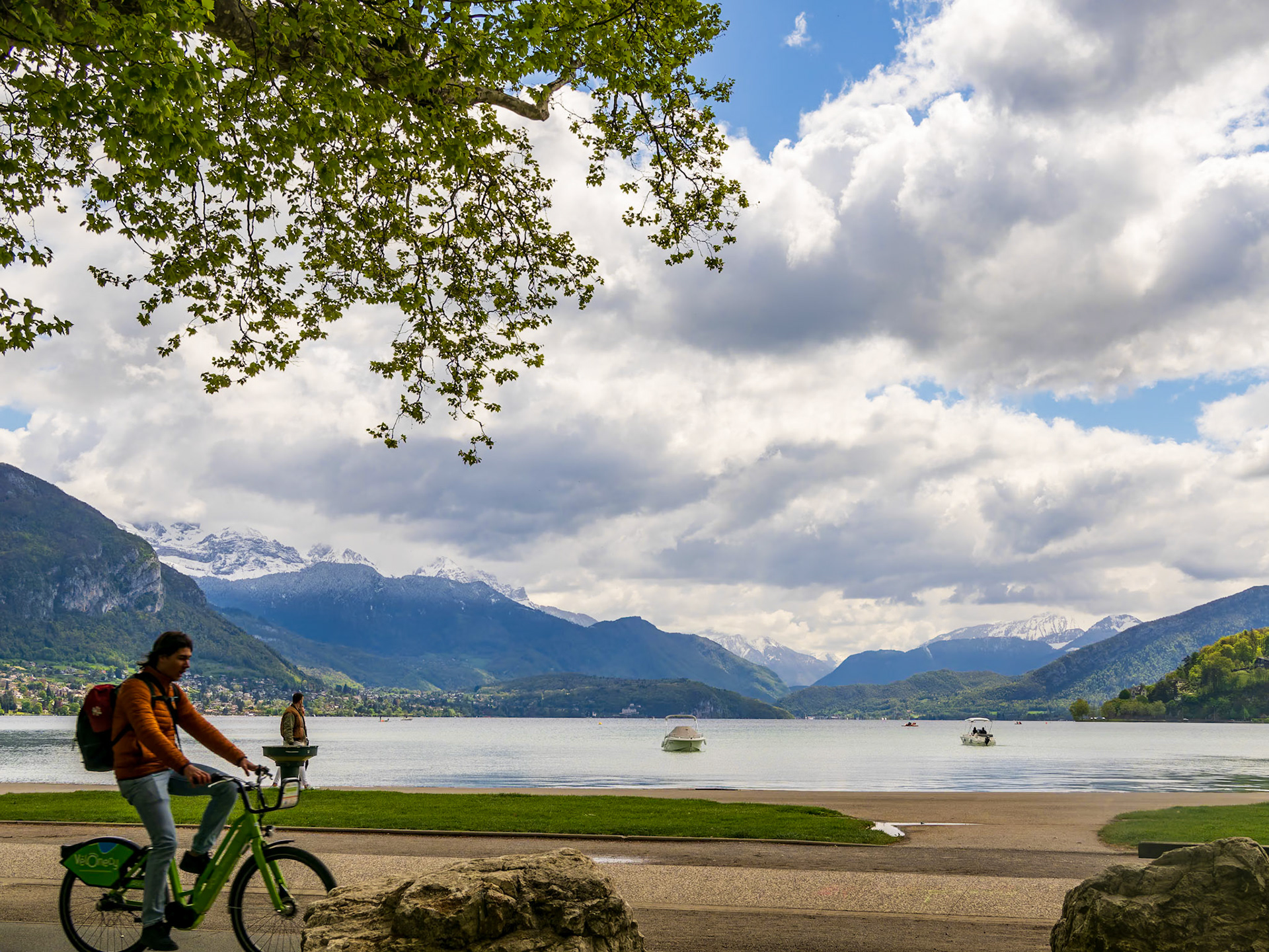 View of Lake Annecy from Annecy shore