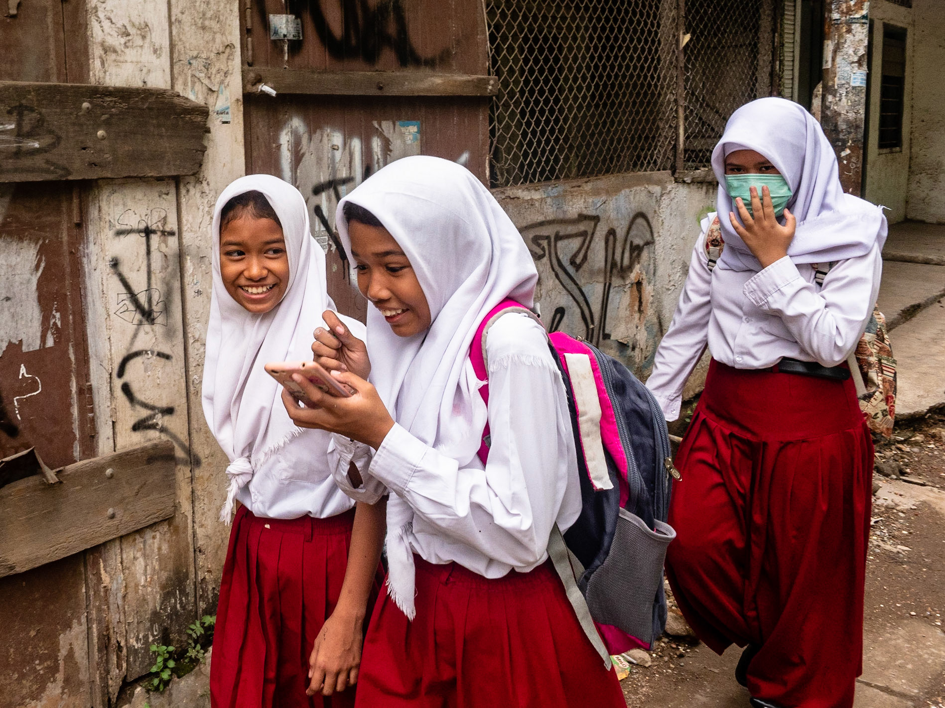 Schoolgirls, Jakarta, Indonesia