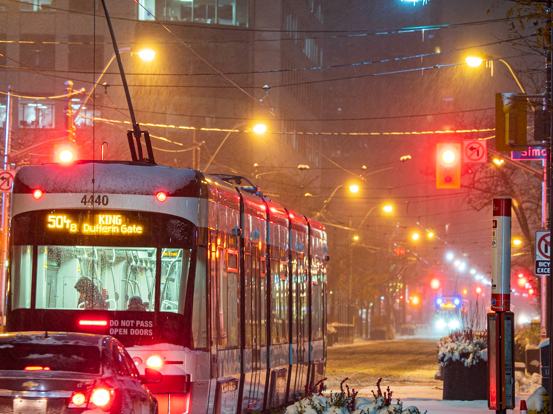 Streets of Toronto in Snowstorm