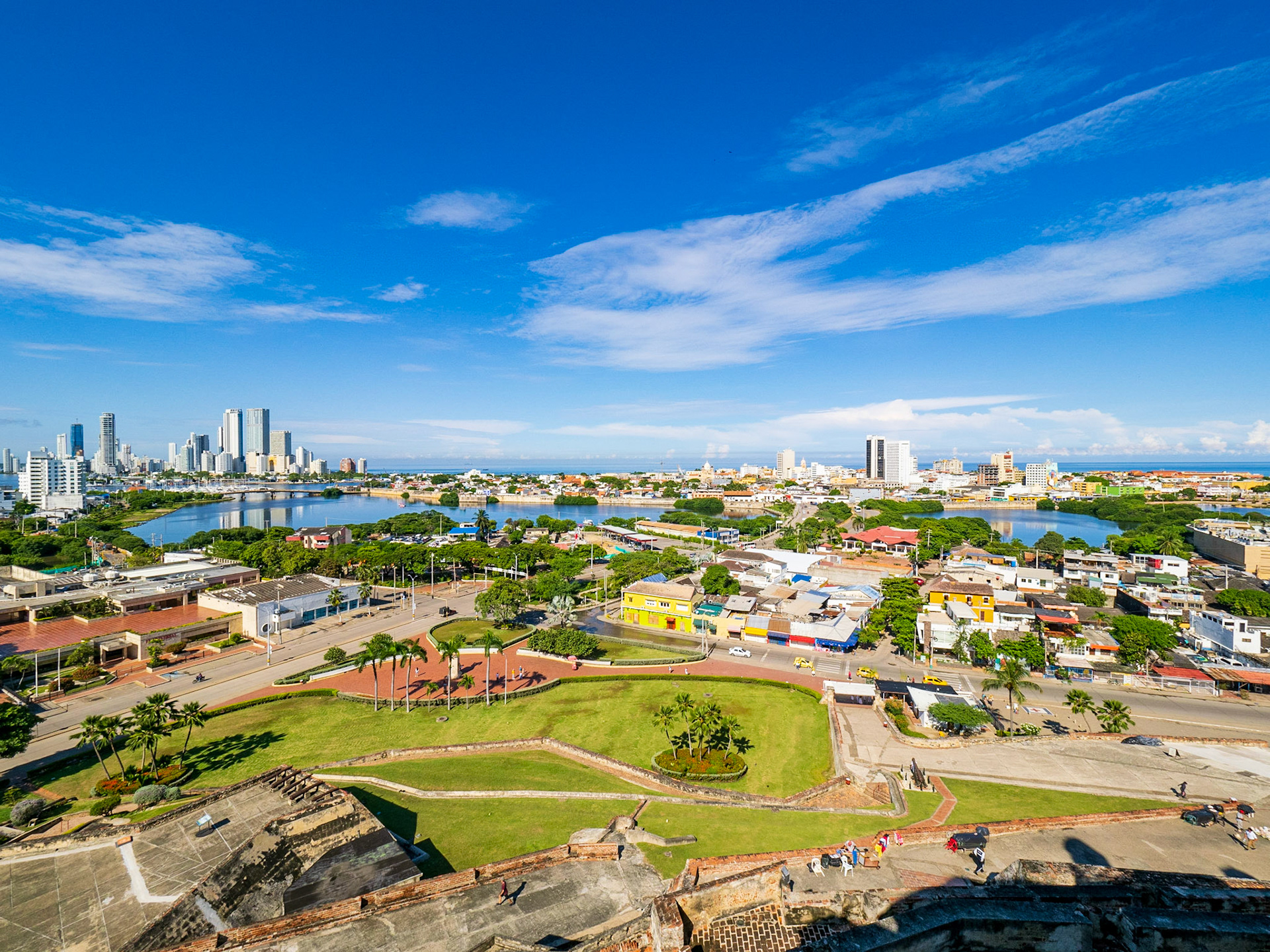 Views of Cartagena from Castillo de San Felipe de Barajas