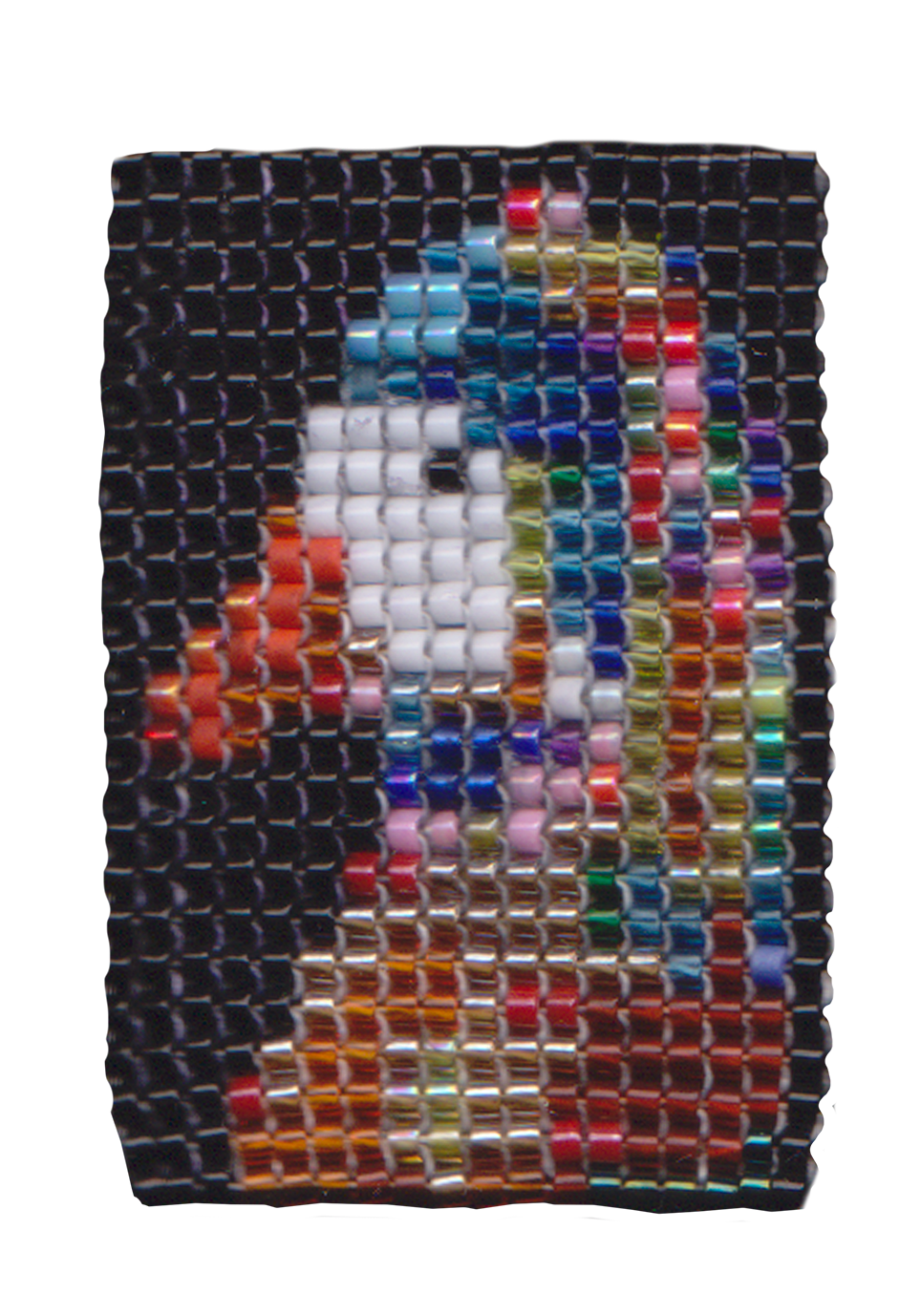 DUCK WITH A PEARL EARRING | beading, 60mm x 40mm