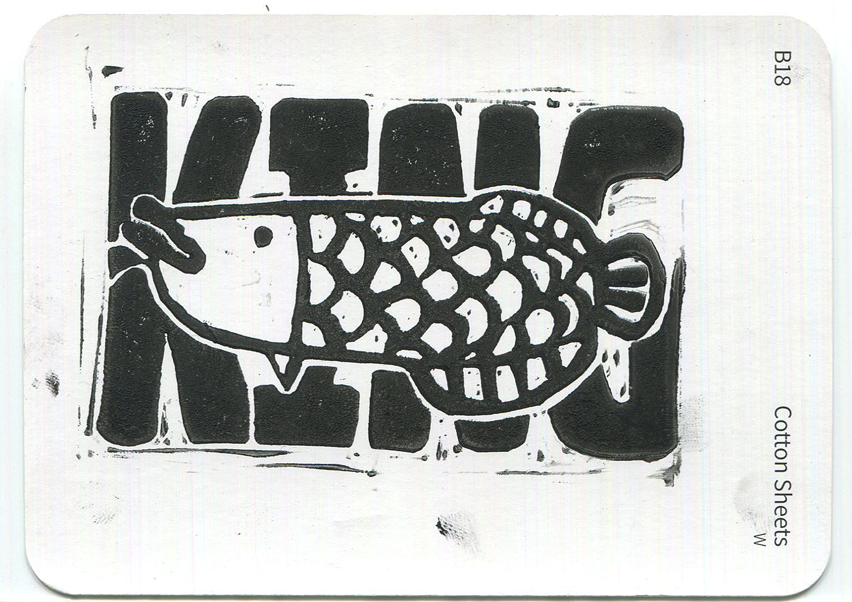 KING OF THE POND | lino print, 60mm x 90mm