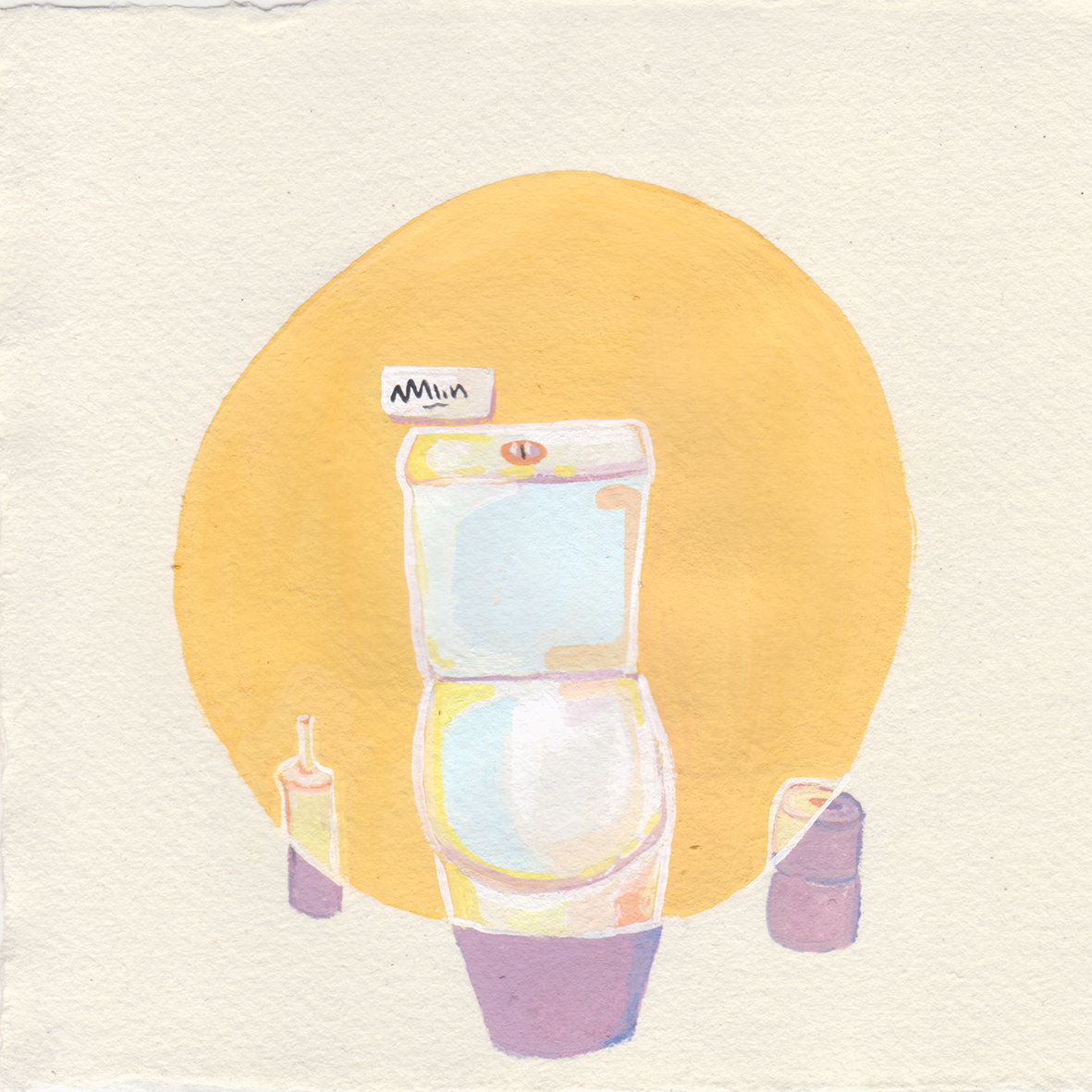 MELBOURNE CHAIR 5 | gouache on paper, 150mm x 150mm
