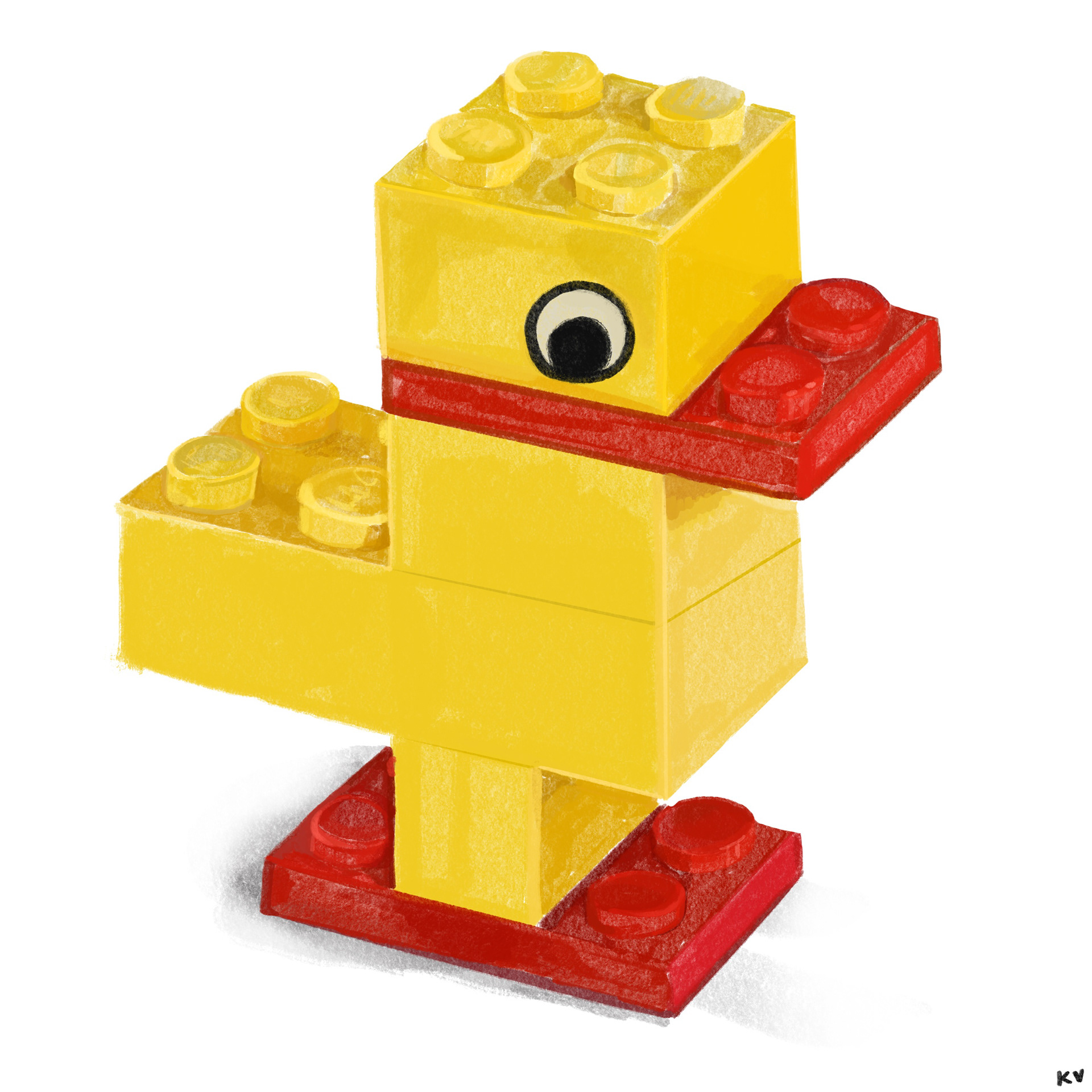 BRICK DUCK | digital drawing