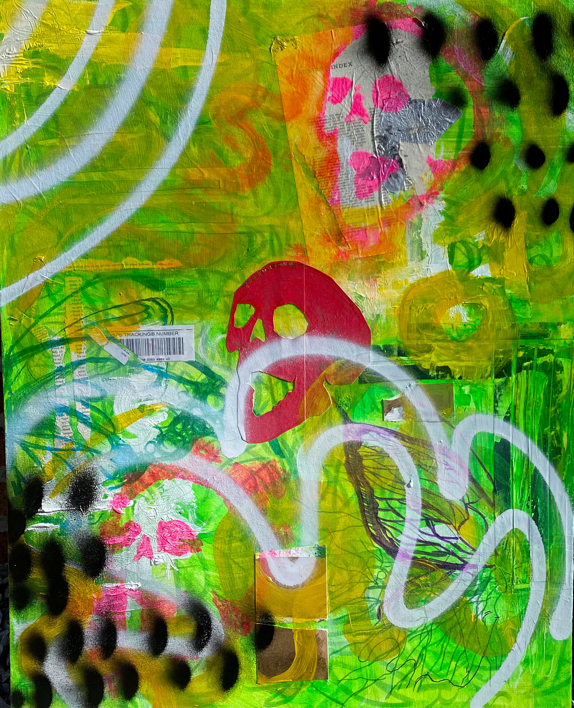 "Butterfly Affect" 32x24 Mixed Media
