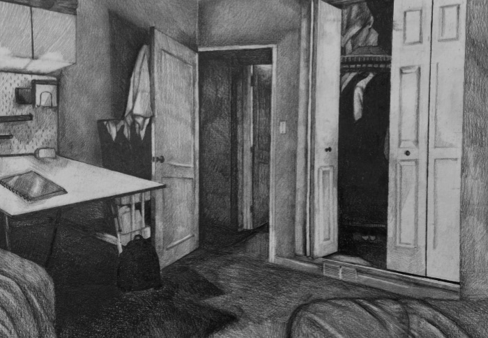 Interior Graphite Drawing (18 x 24)