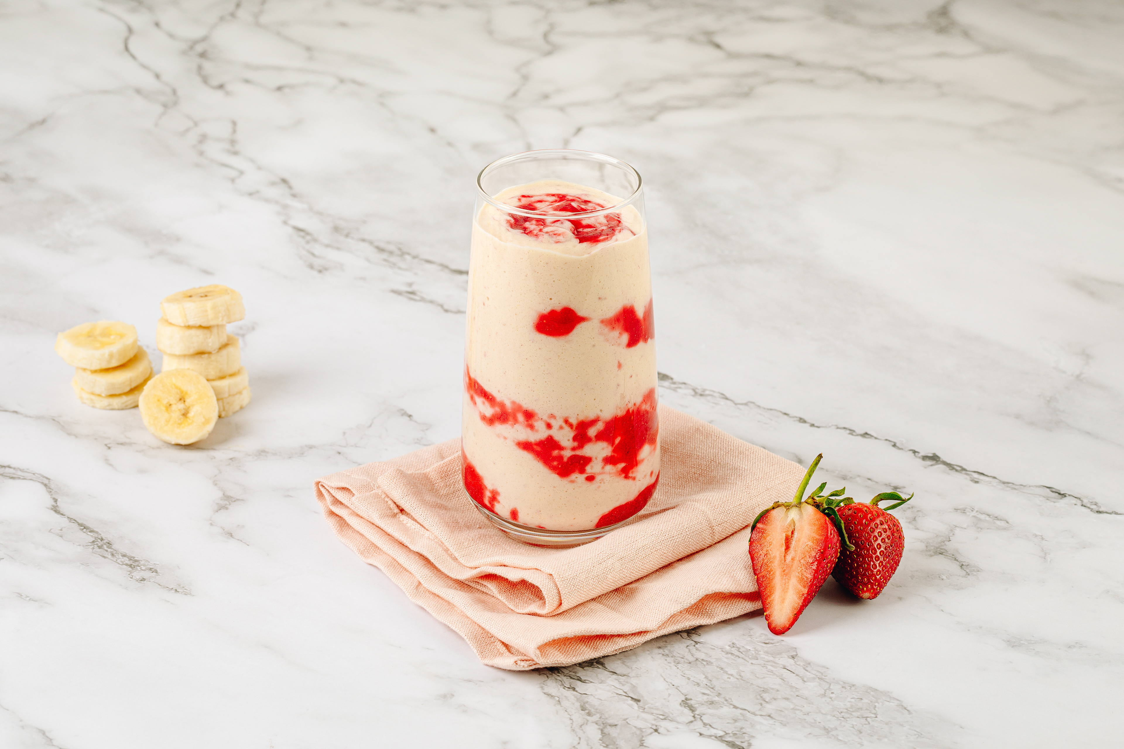 Strawberry and Banana Milkshake