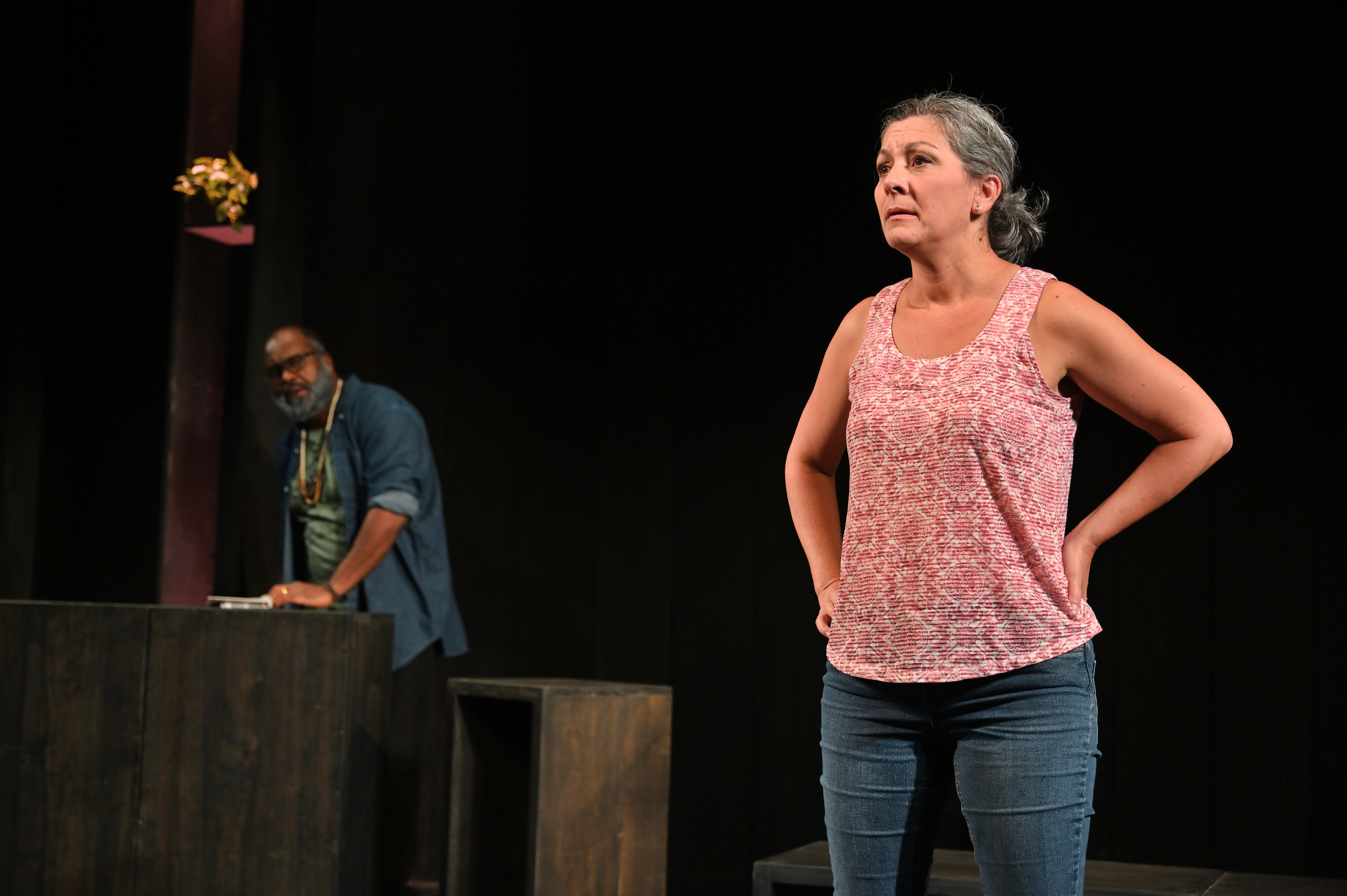 Dereks Thomas (Bob) and Angela Brazil ( Becky)