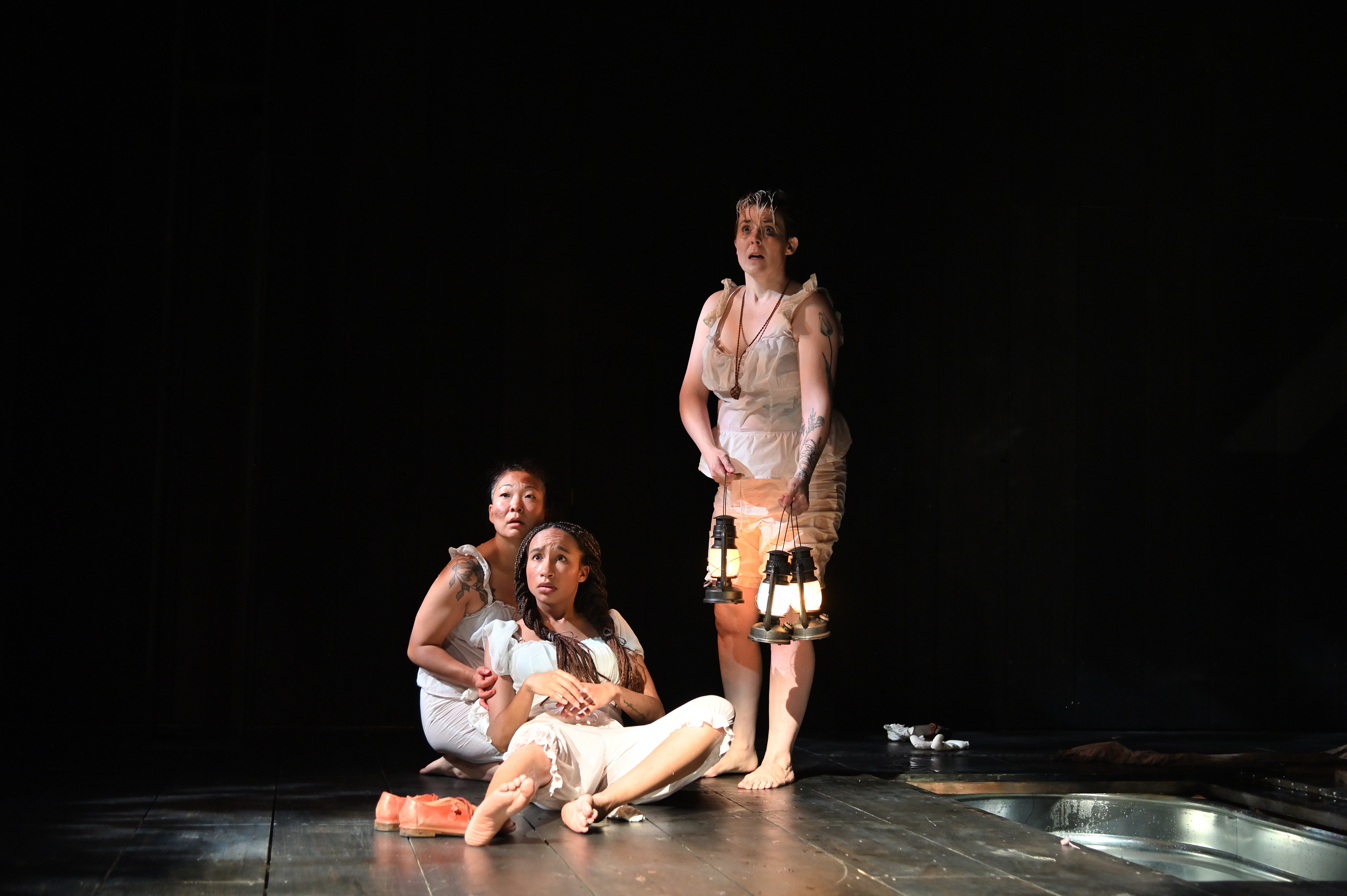 Deanna Myers (Abigail), Rebecca-Anne Whitakar (Betty) and Rachael Warren (Mary Warren)