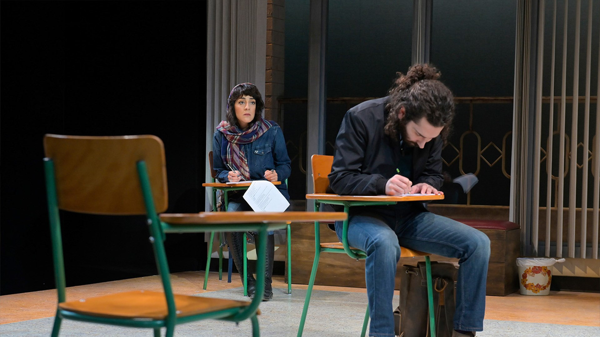 "Don't worry about it , Borat!" AMIR MALAKLOO (RIGHT) and MEHRY ESLAMINIA (ELHAM)