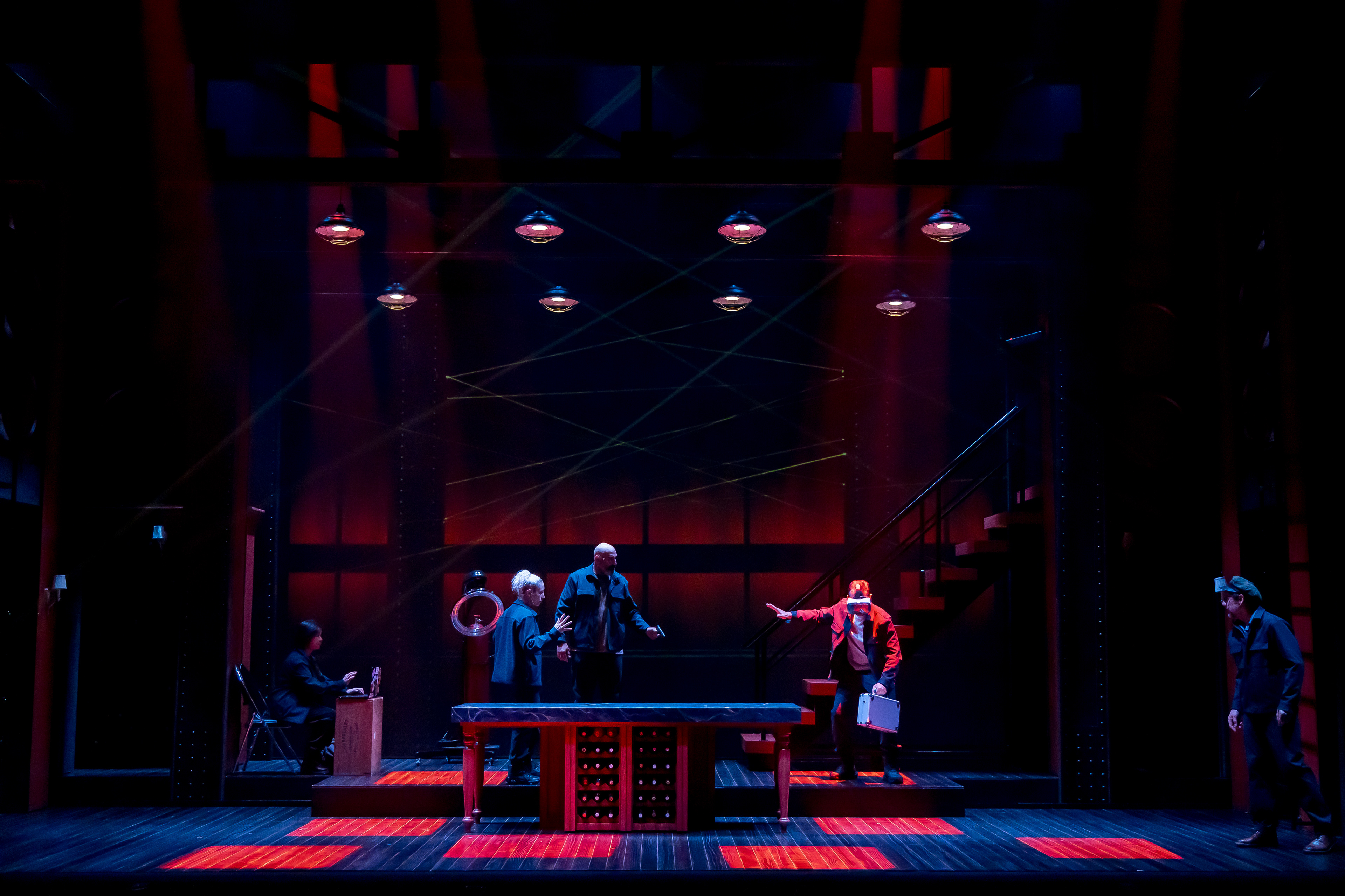 Fiona (Angel Lin), Angie (Jessica Fishenfeld), Kruger (Brian Abraham Thomas), Ryan (Alex Purcell), Marvin (Brian Vaughn)