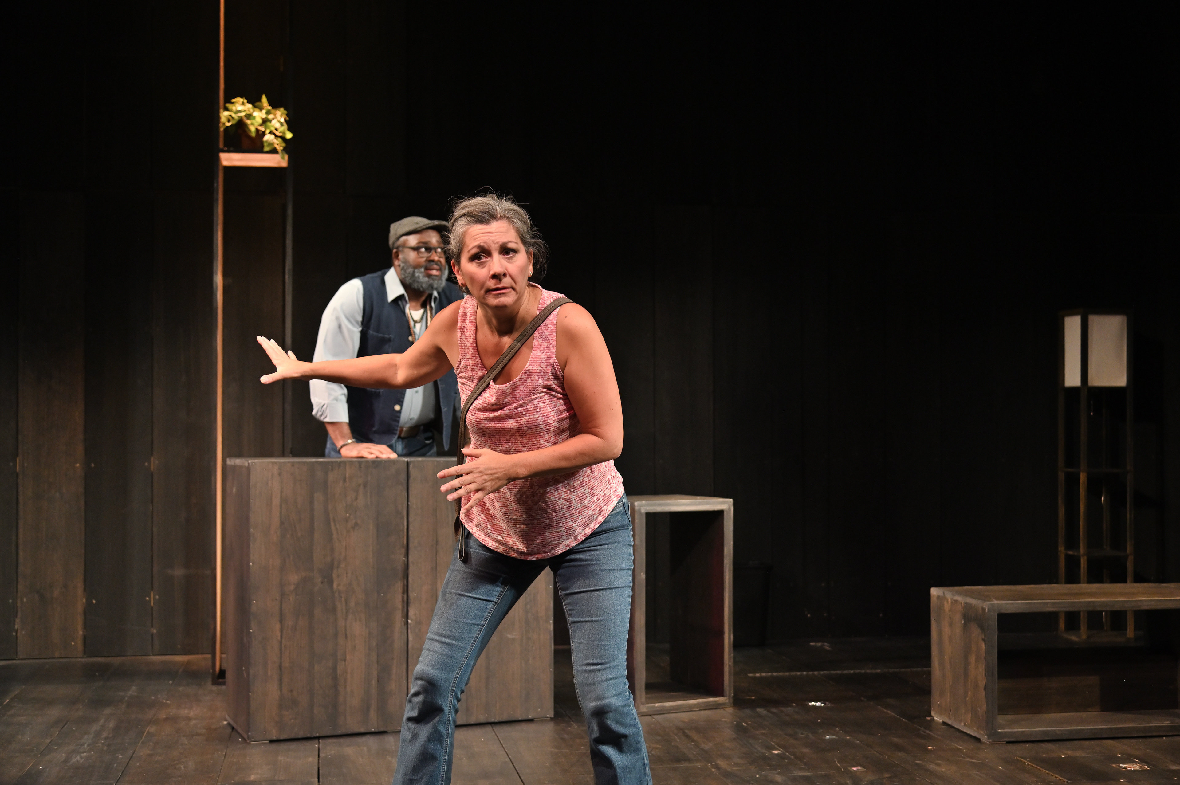 Angela Brazil (Becky) and Dereks Thomas (Bob)