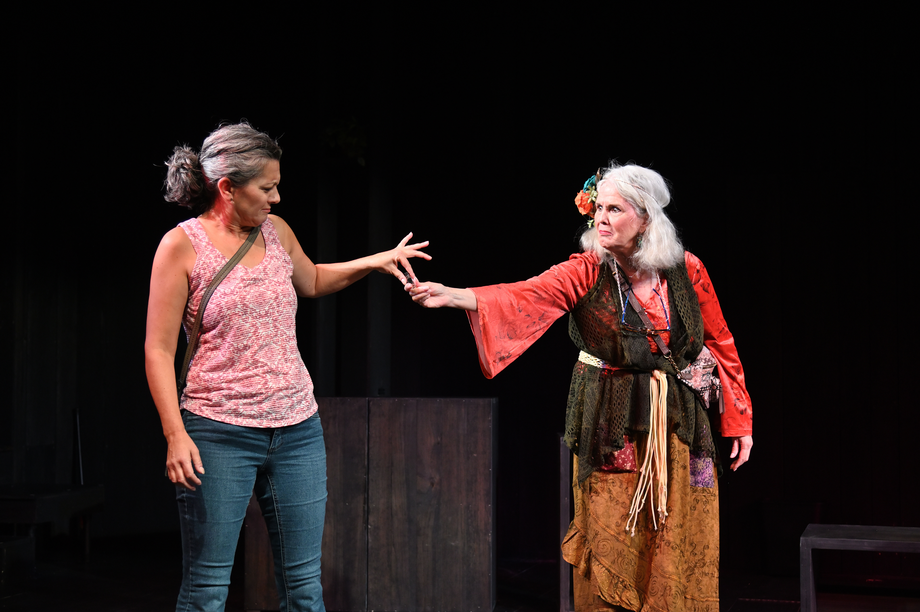 Angela Brazil (Becky) and Meg Thalken (Witch)