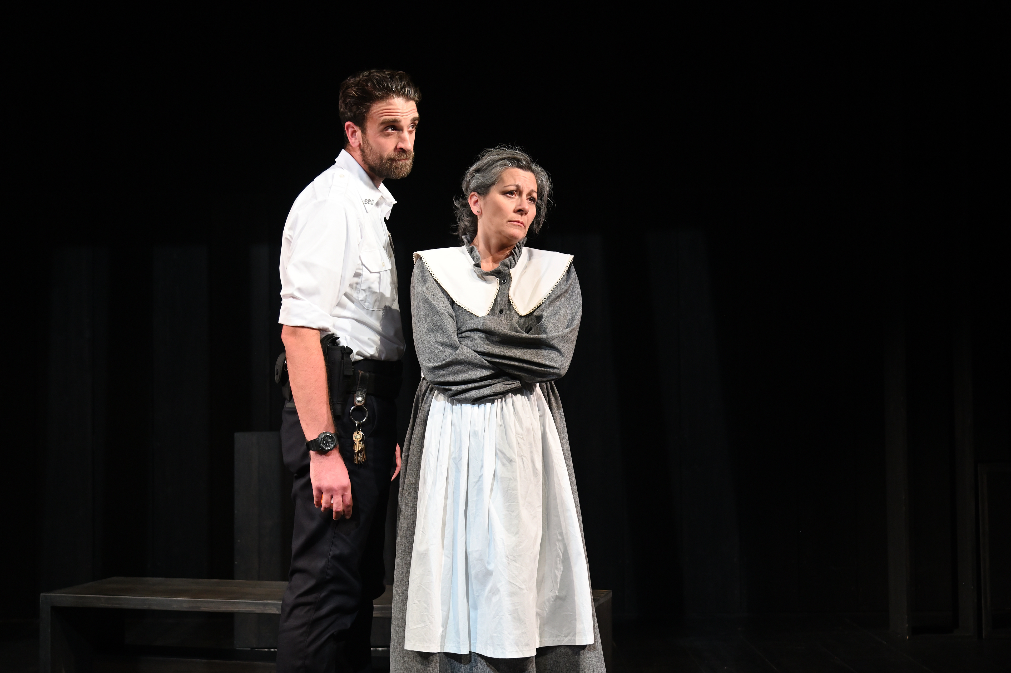 Benjamin Grills (Jailer) and Angela Brazil (Becky)