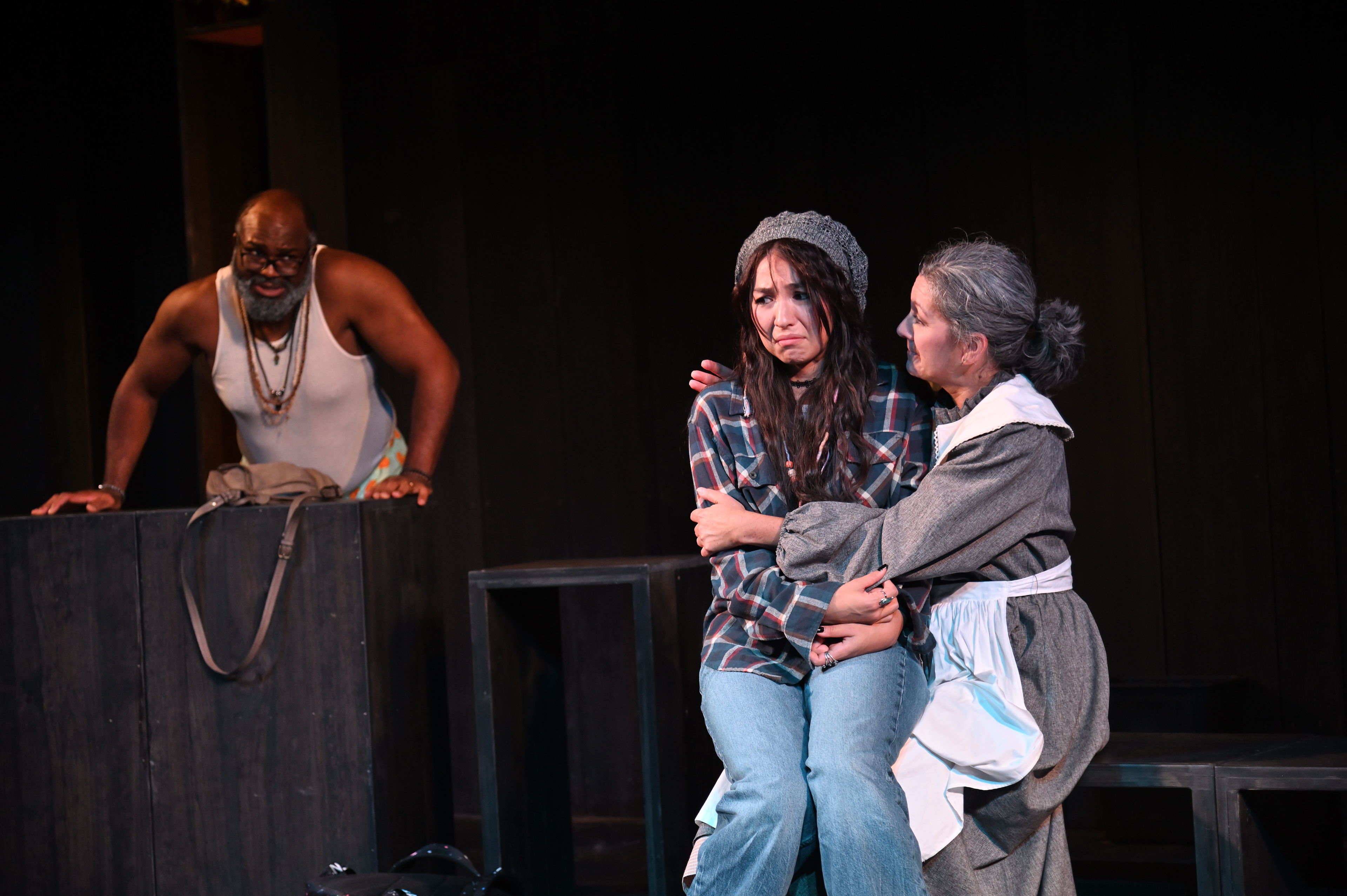 Dereks Thomas (Bob), Jihan Haddad (Gail) and Angela Brazil (Becky)