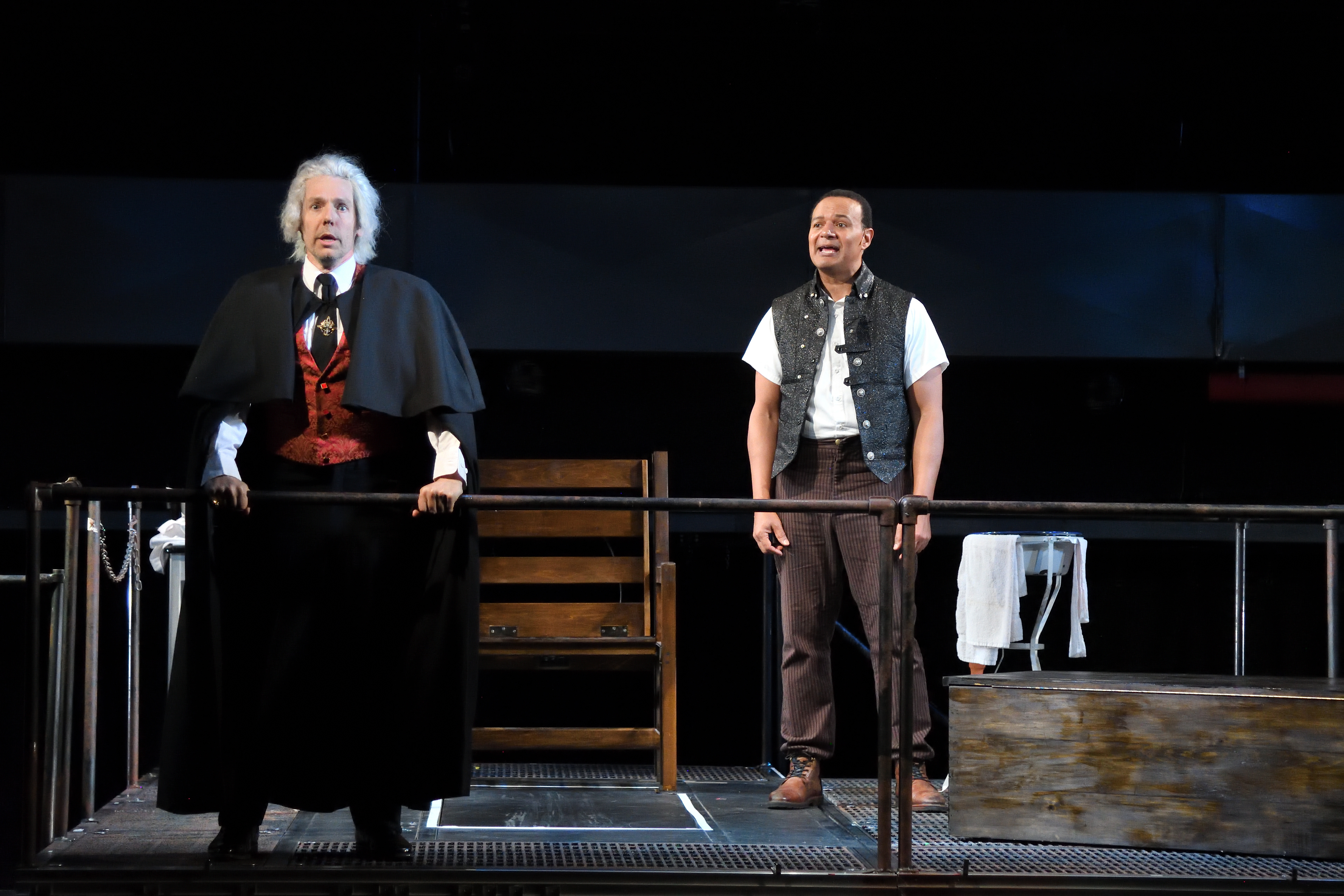 STEPHEN THORNE as "Judge Turpin", ERICK PINNICK as "Sweeney Todd"