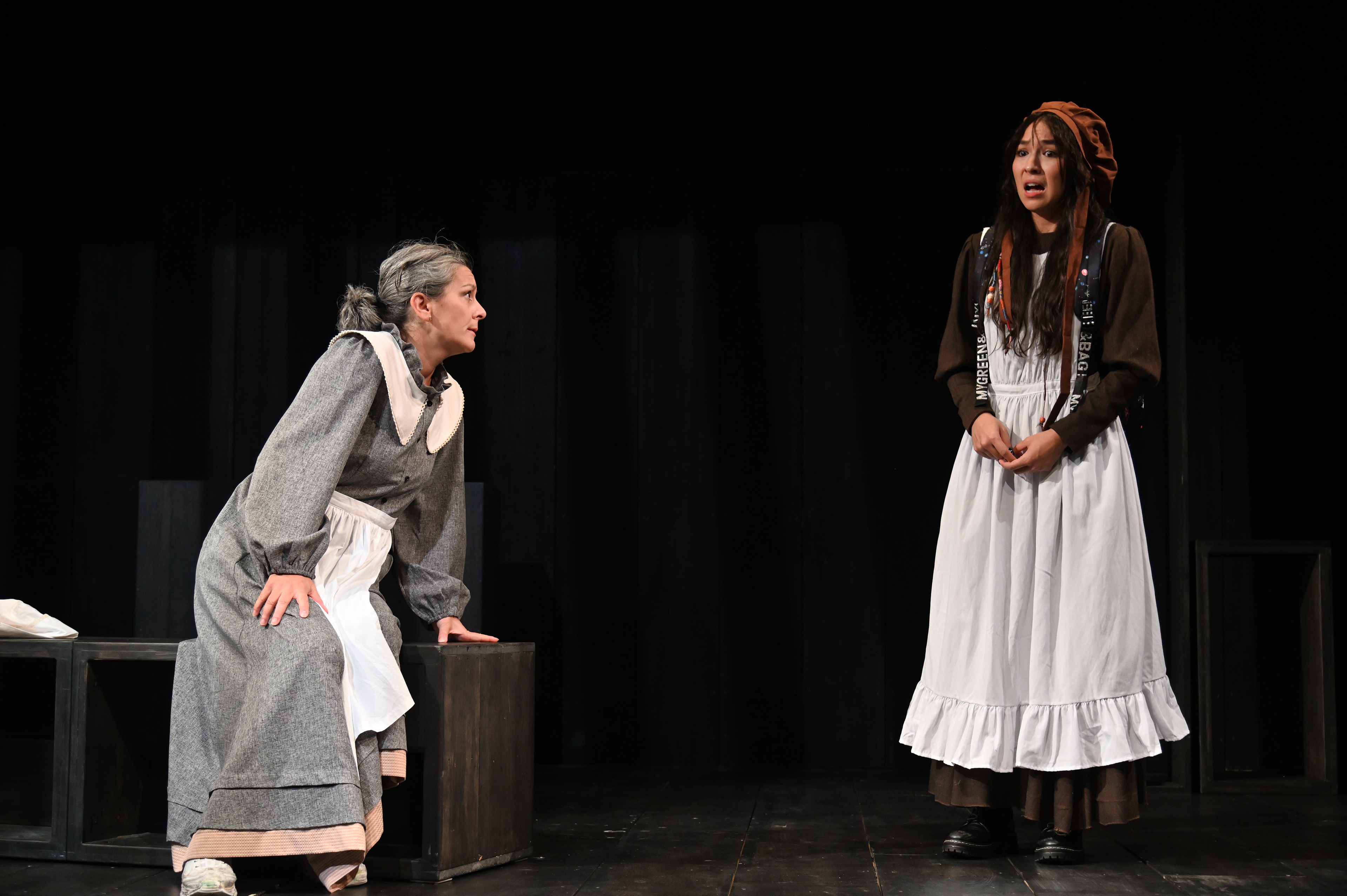 Angela Brazil (Becky) and Jihan Haddad (Gail)