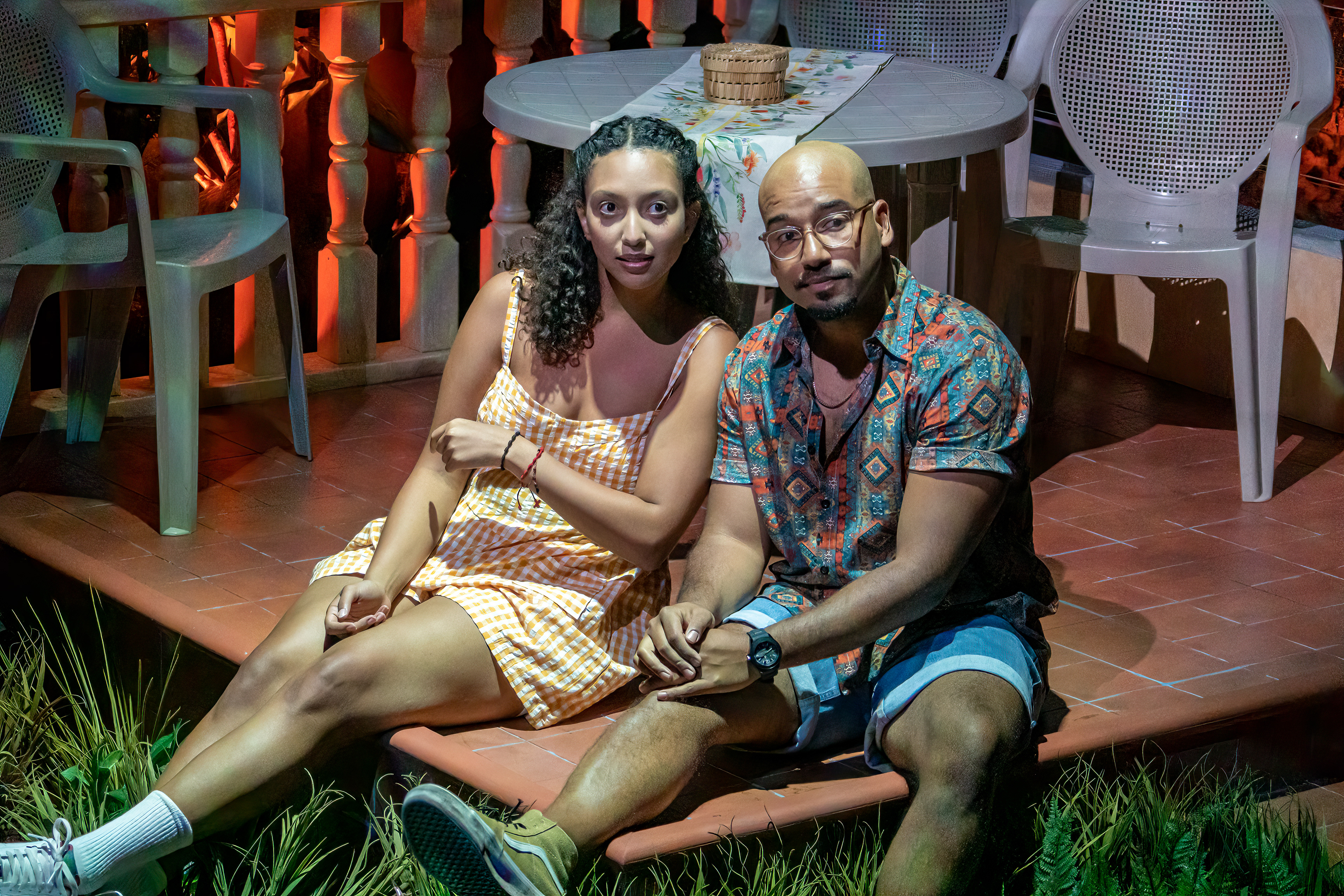 Angela Reynoso (Maria) and Germainne Lebron (Monchi)