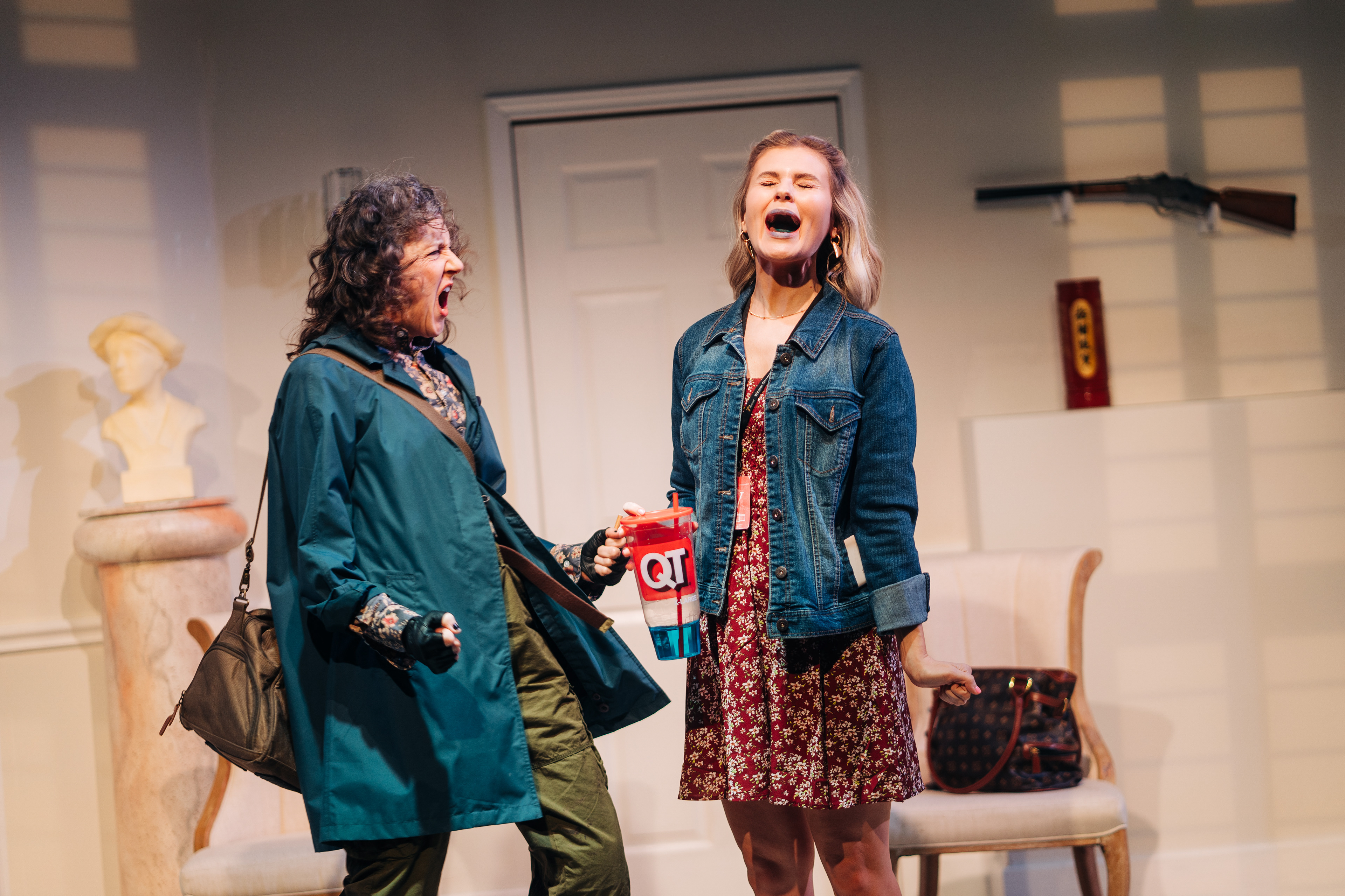 From left: Laurel L. Collins(Bernadette) and Olivia Cinquepalmi(Dusty)