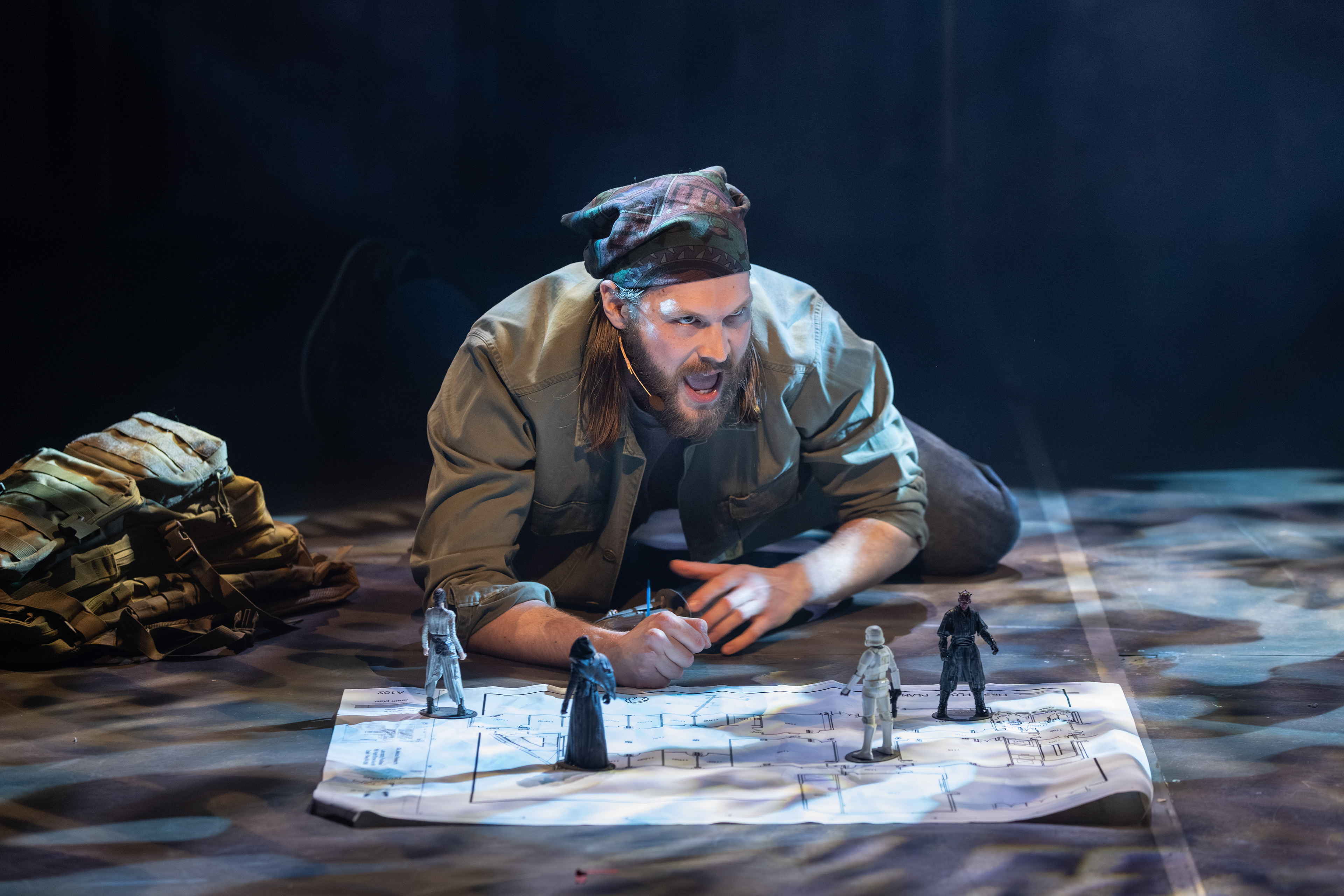Gunnar Manchester (Kenneth) in Safety Not Guaranteed at Signature Theatre. Photo by Christopher Mueller.