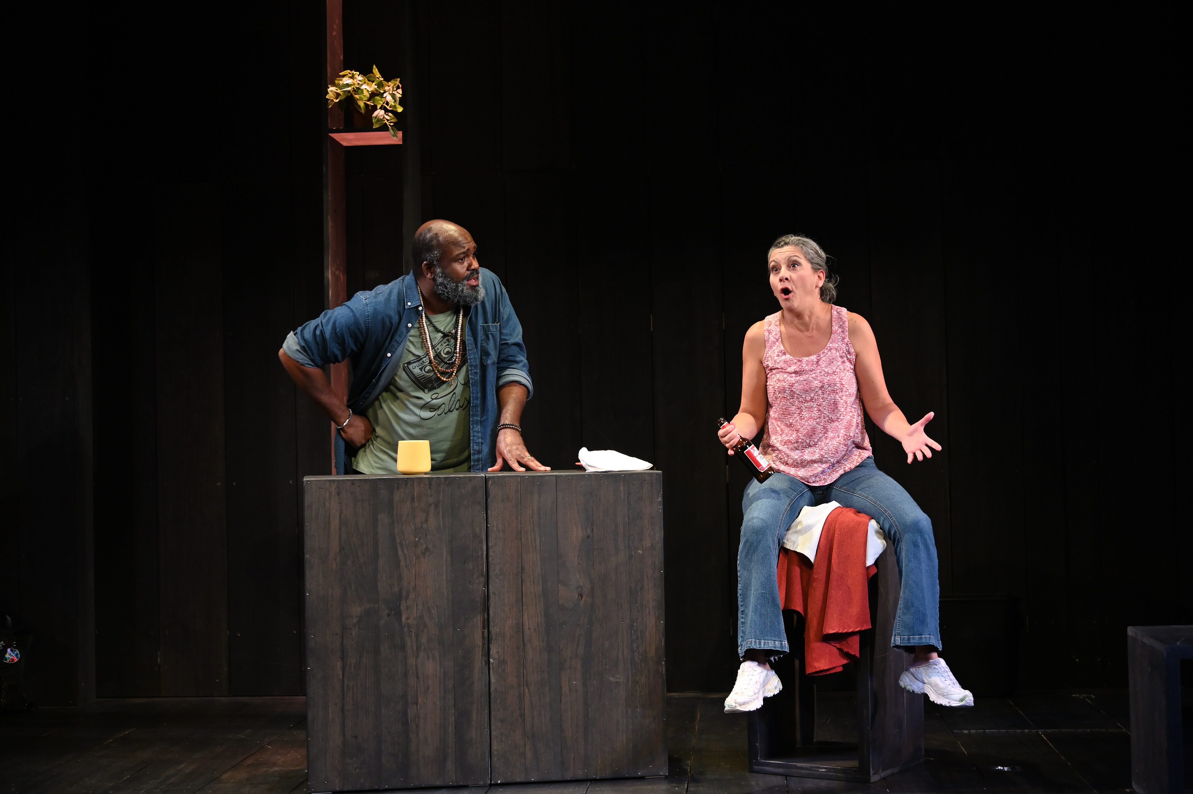 Jihan Haddad (Gail) and Angela Brazil (Becky)