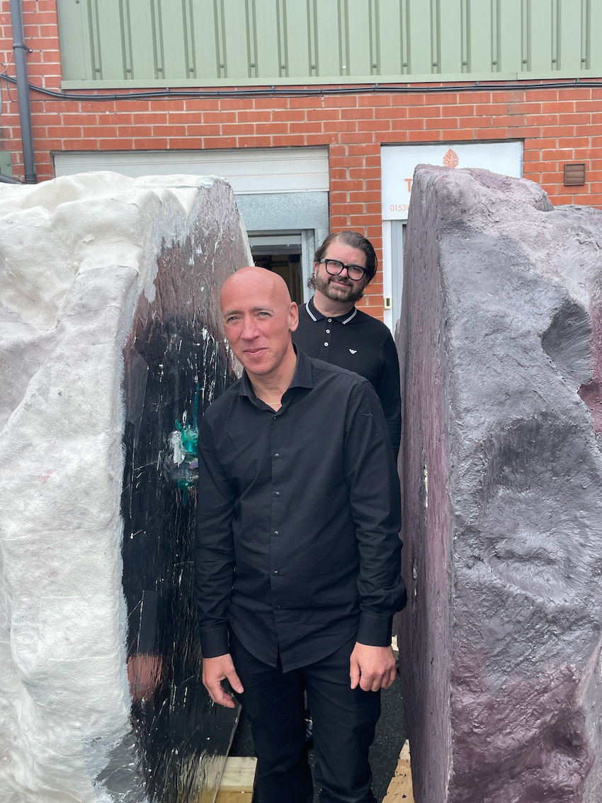 Al & Al visit to studio 