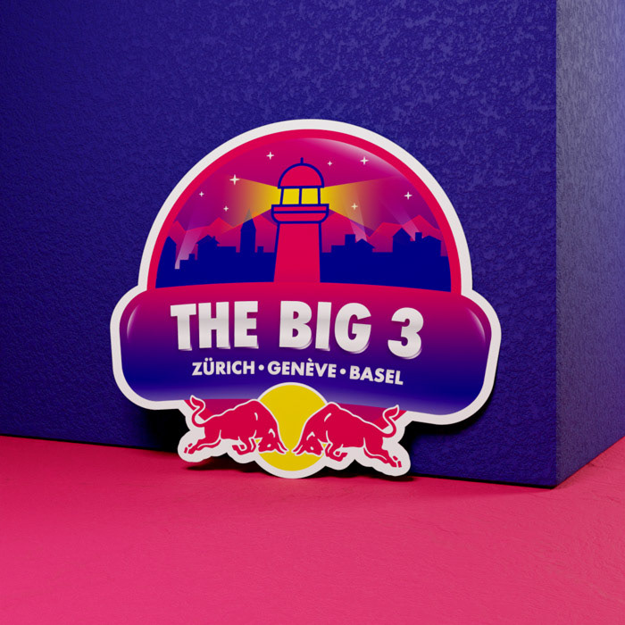 I designed a Logo/Sticker for "The Big 3" Label