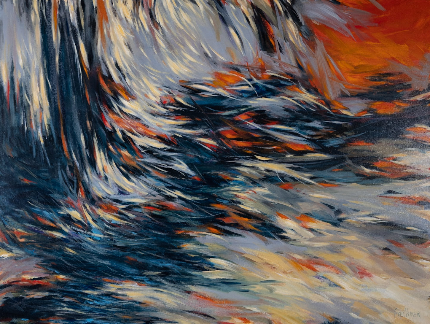 The Nature of Anguish Franz Kline, 40x30, Acrylic on Canvas, April 2016