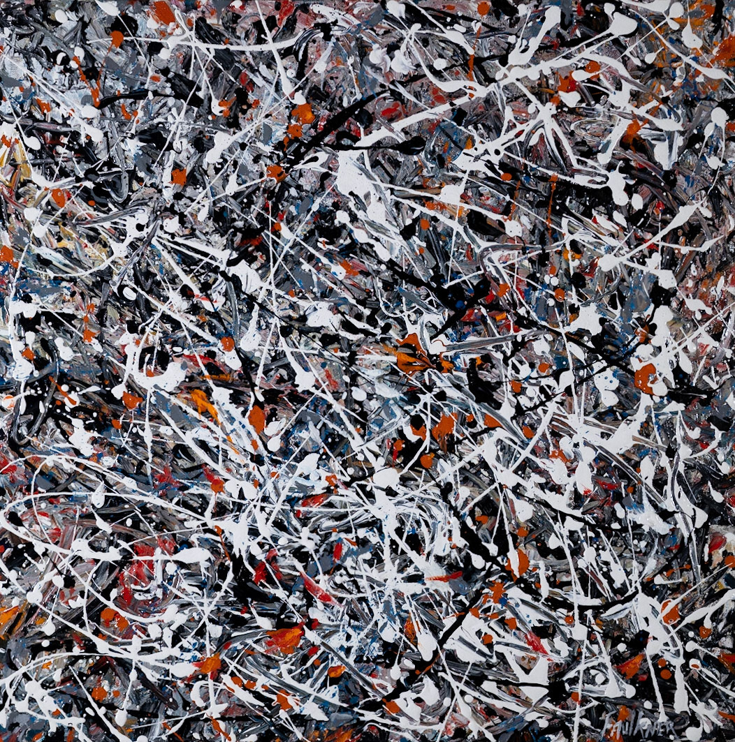 Conversations with Pollock, 24x24, Acrylic on Canvas, November 2016