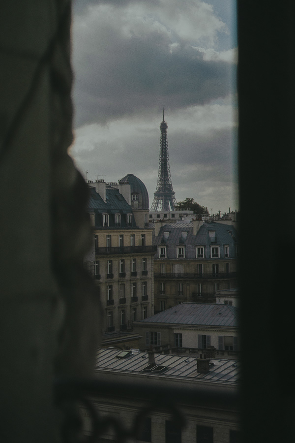 Blick vom Musée d'Orsay auf den Eiffelturm