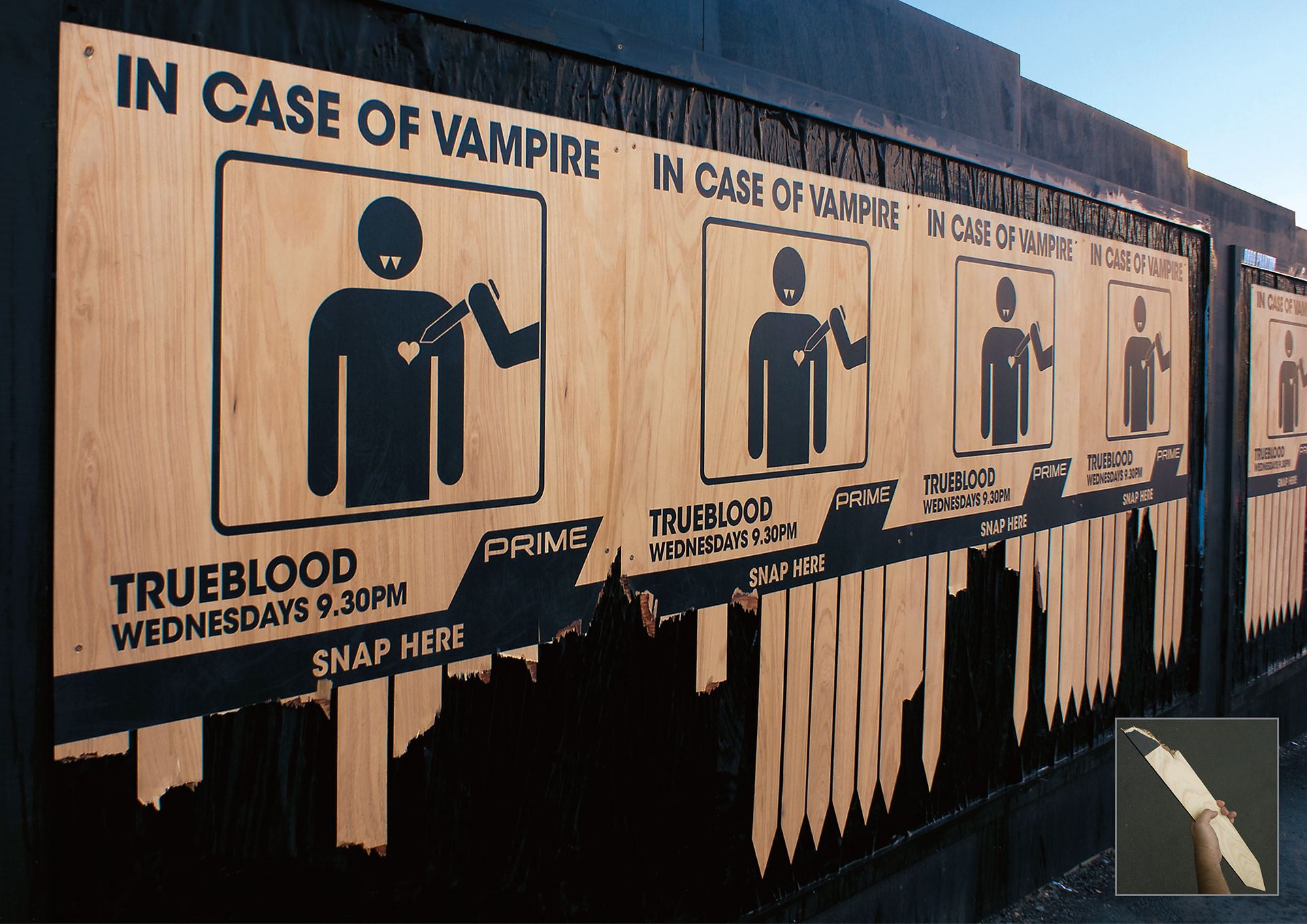 True Blood Wooden Stake Street Posters