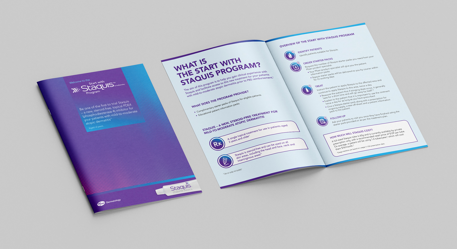 Start with Staquis brochure for HCPs
