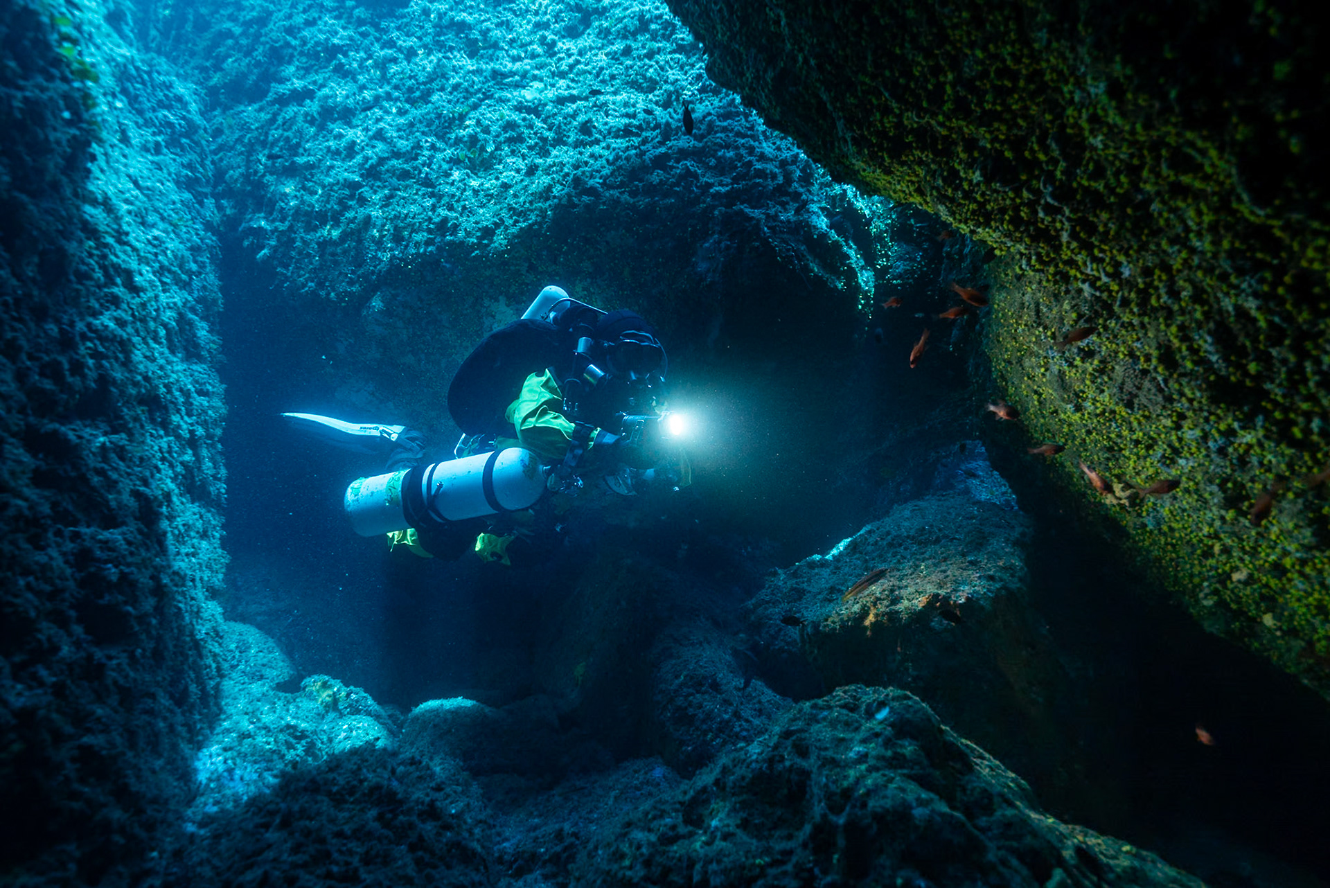 Technical diving near Portofino / Italy