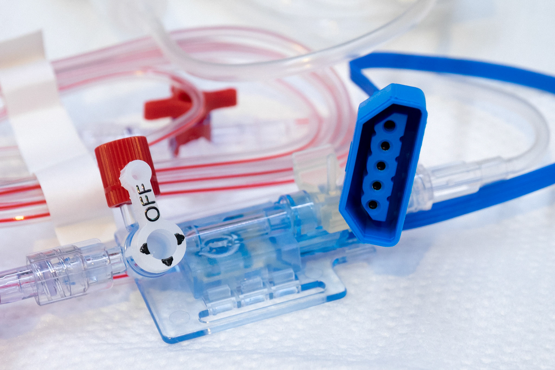 Pressure transducer in ICU for elearning