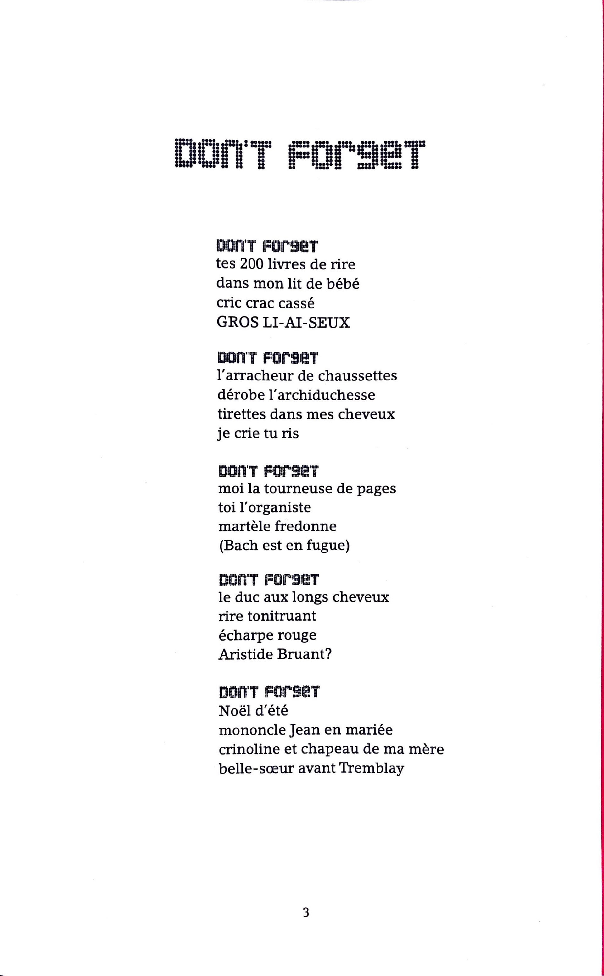 Don't Forget page 1_José Dupuis