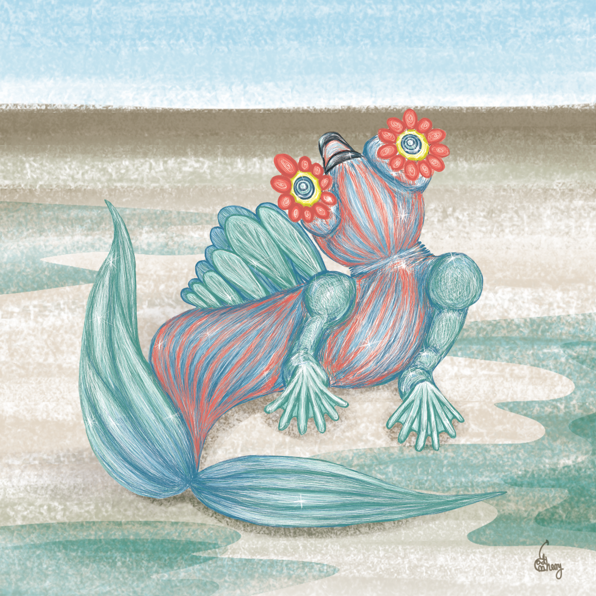 Large-eyed Petal Mudskipper