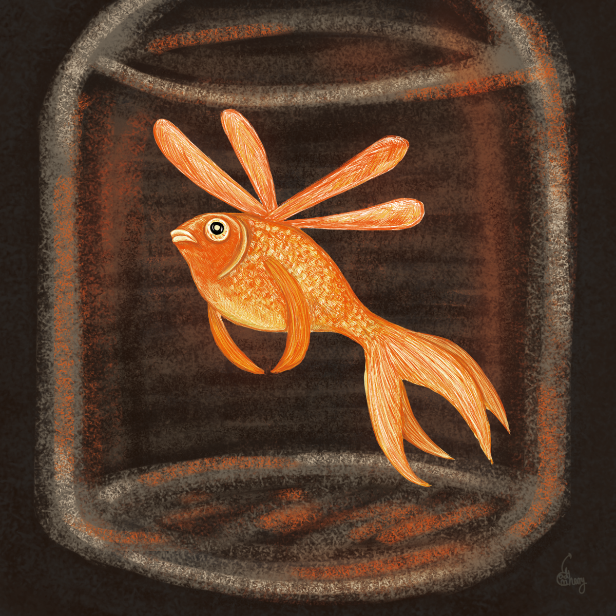 Fireflying Goldfish