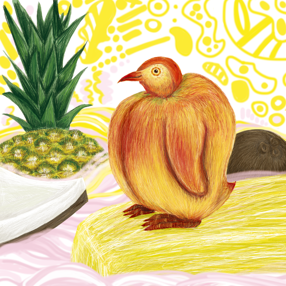 Yellow Peach Penguin
