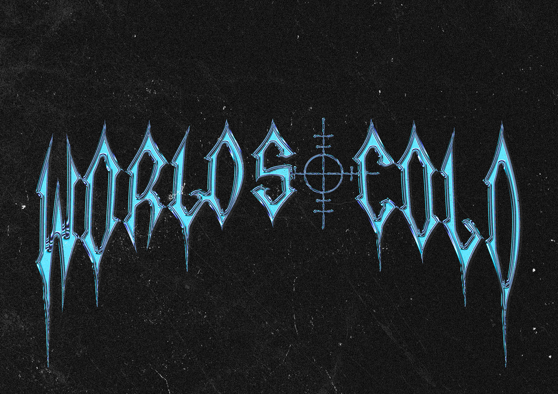 World So Cold Sticker Design 2