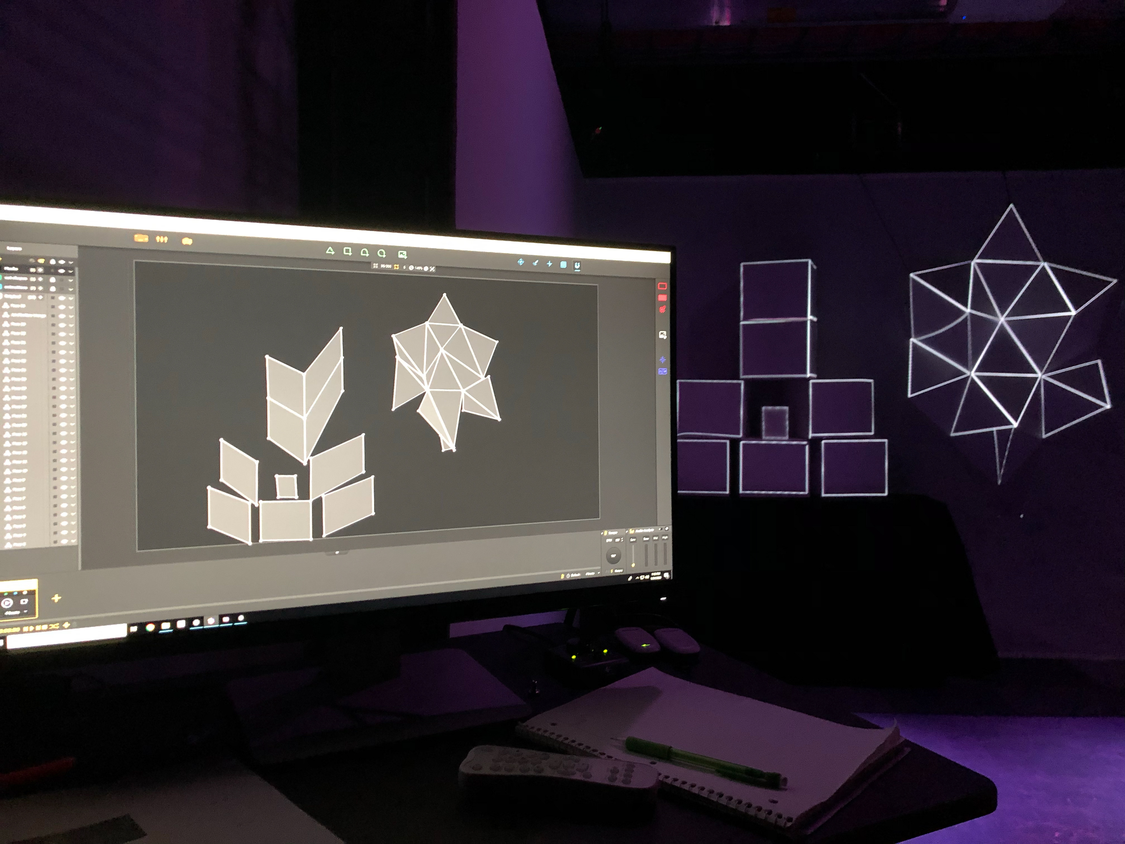 Projection Mapping in Cave