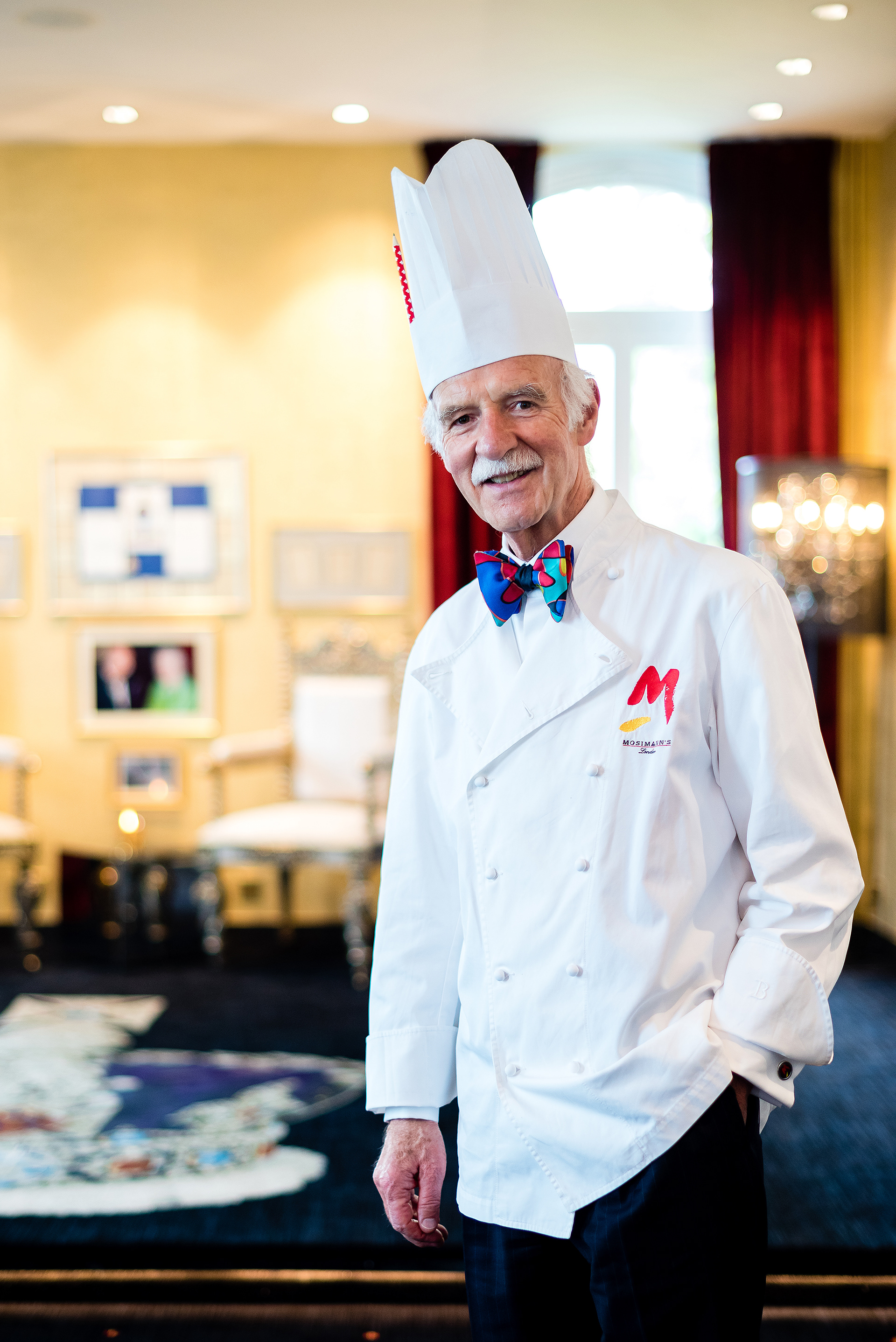 portrait of chef anton mosimann at mosimann museum